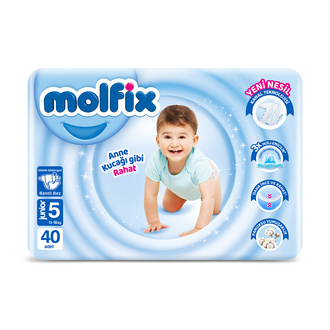 Molfix Avantajlı Paket 5 Beden Junior 11-18 Kg 40'lı