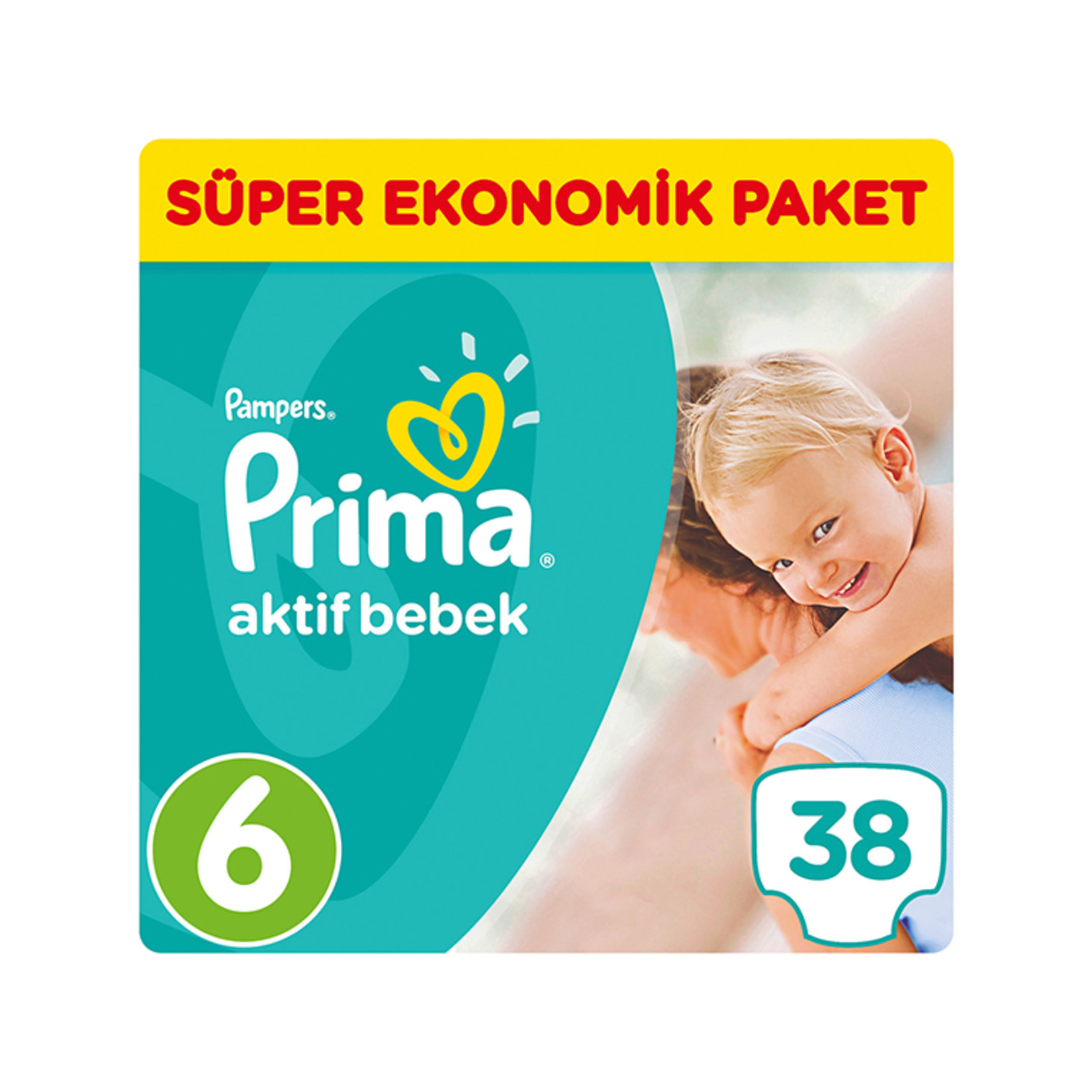 Prıma Aktif Bebek Extra Large Süper Eko 15+Kg 38Lı