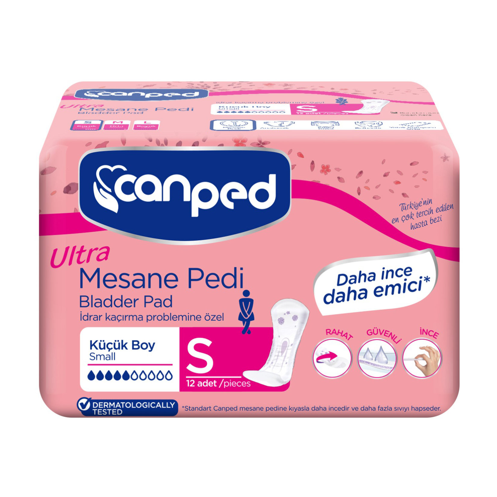 Canped Ultra Mesane Pedi Küçük 12'Li