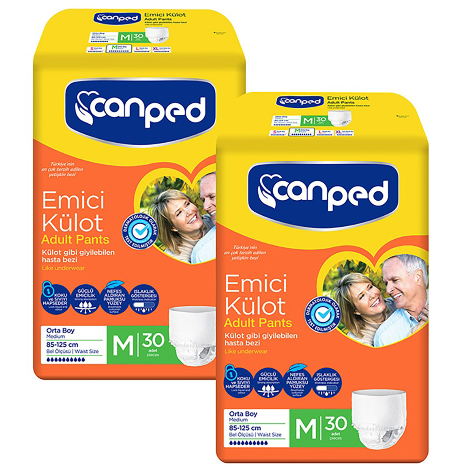 Canped Emici Külot Orta Paket 60'lı