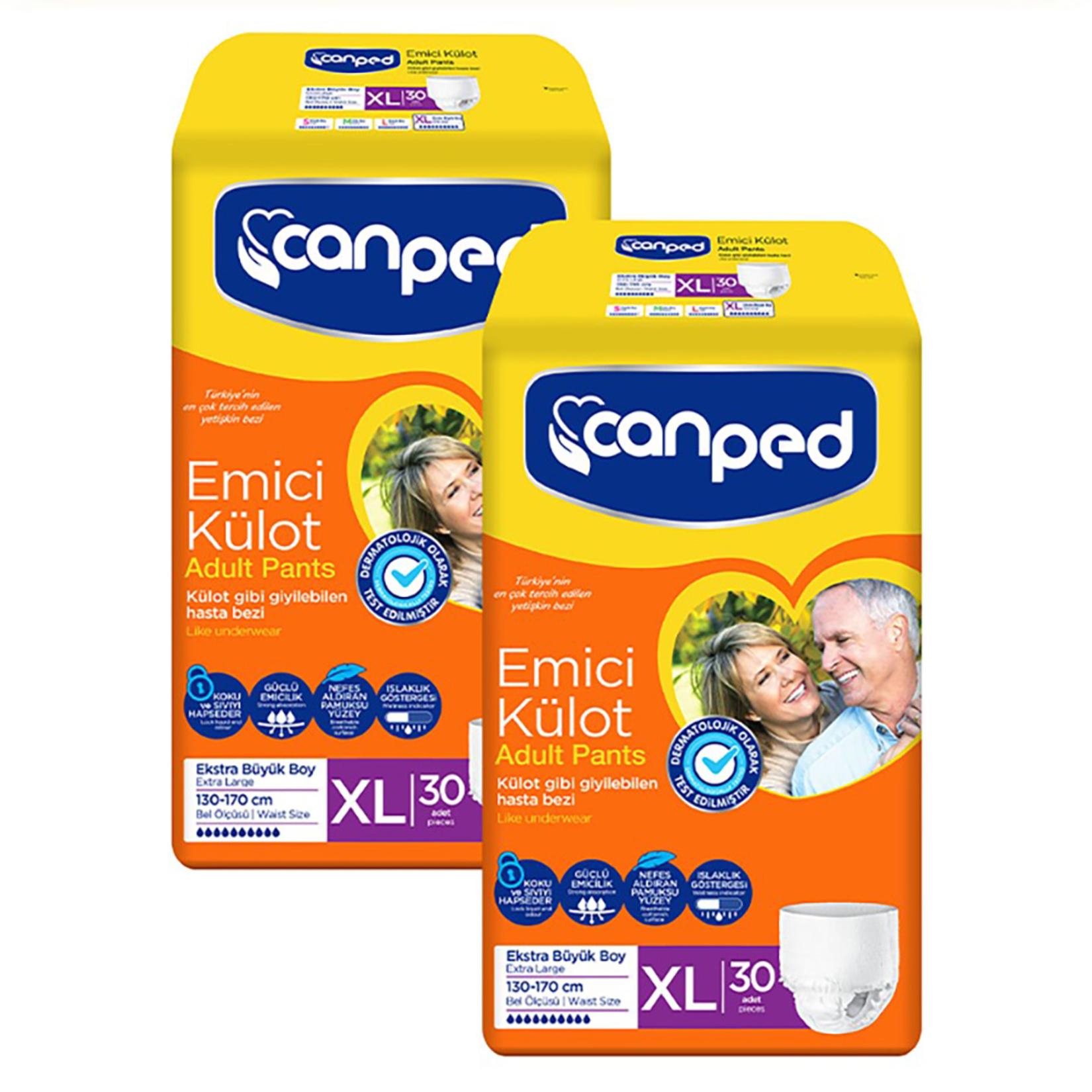 Canped Emici Külot Ekstra Büyük Paket 60'lı - Görsel 1