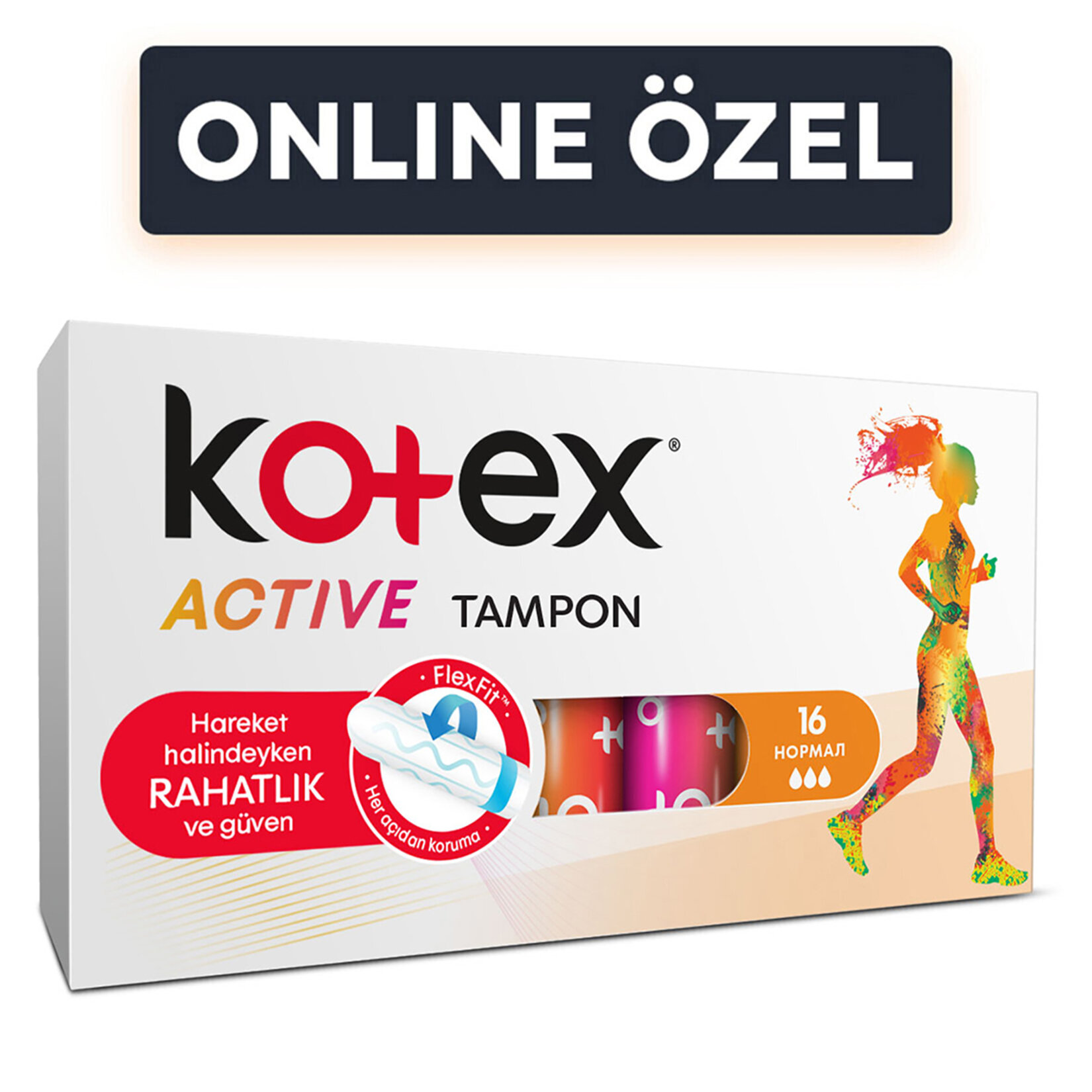 Kotex Active Tampon Normal 16'lı - Görsel 1