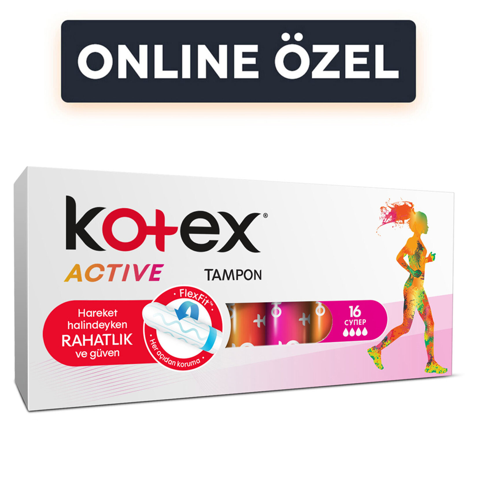 Kotex Active Tampon Süper 16'lı Migros