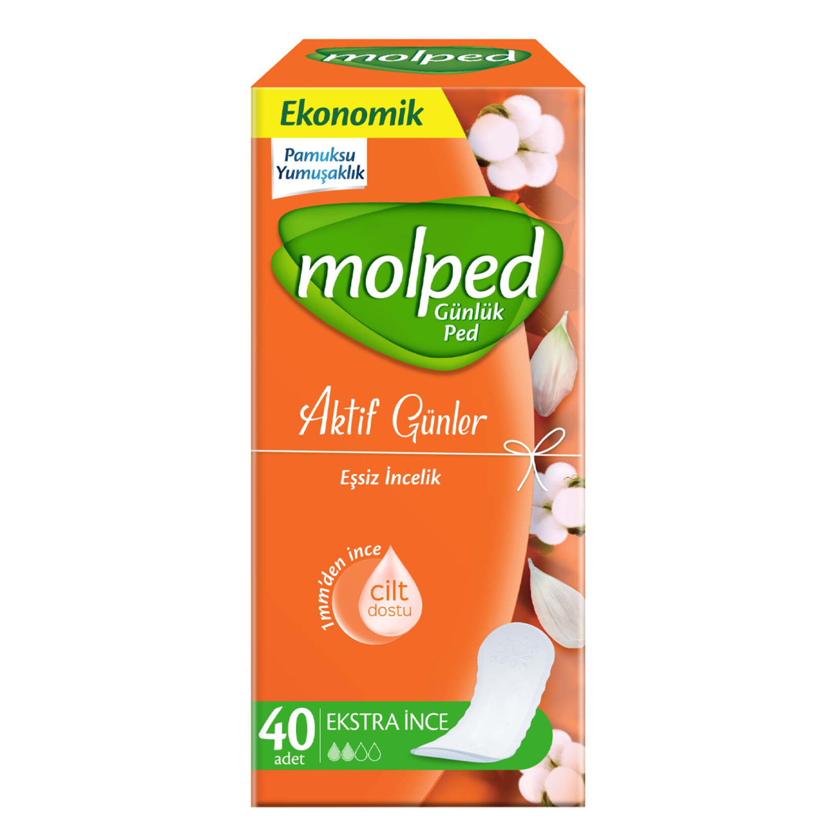 Molped Aktif Günler Günlük Ped 40'lı