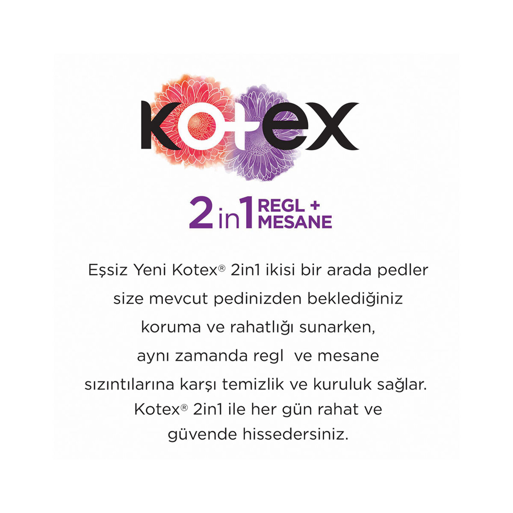 Kotex 2In1 Ultra Uzun 12'li - Görsel 4
