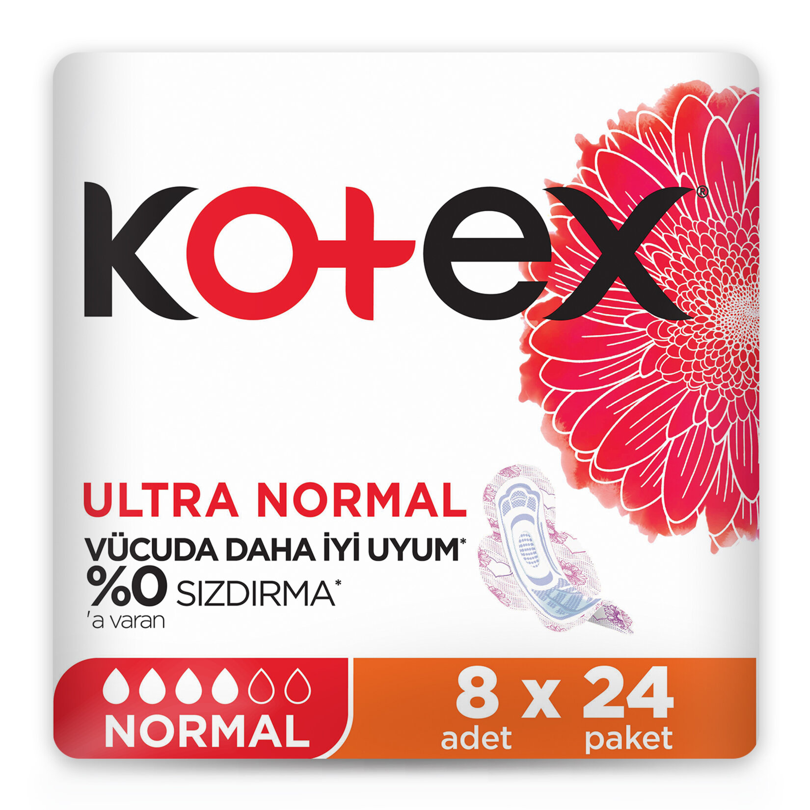 Kotex Ultra Normal Online Paket 8'li 24 Paket - Görsel 2