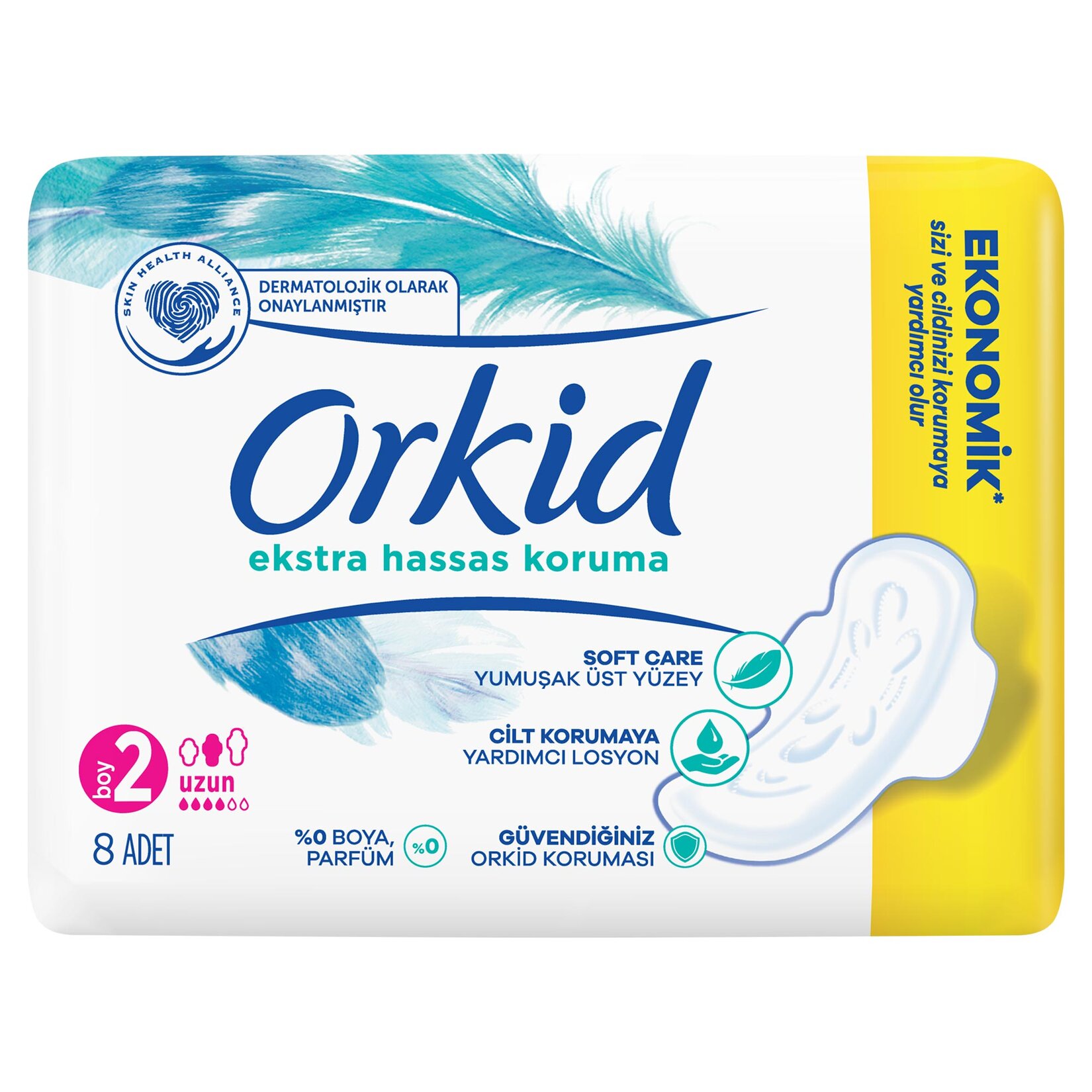 Orkid Extra Hassas Koruma Tekli Uzun 8'li - Görsel 2