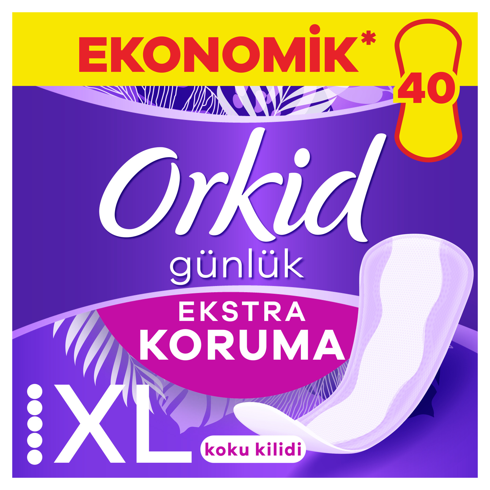 Orkid Günlük Ped Extra Uzun 40'lı - Görsel 2