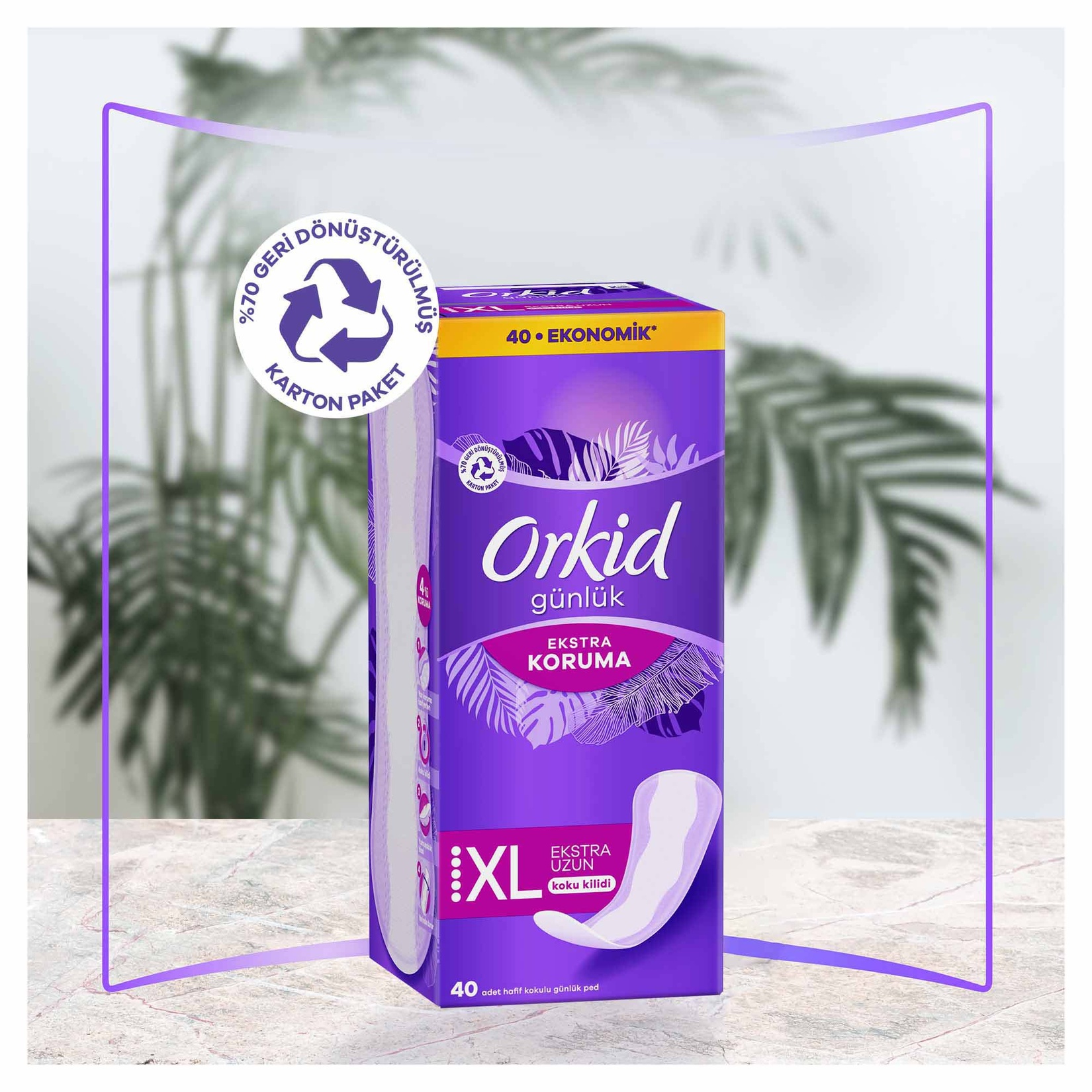 Orkid Günlük Ped Extra Uzun 40'lı - Görsel 8
