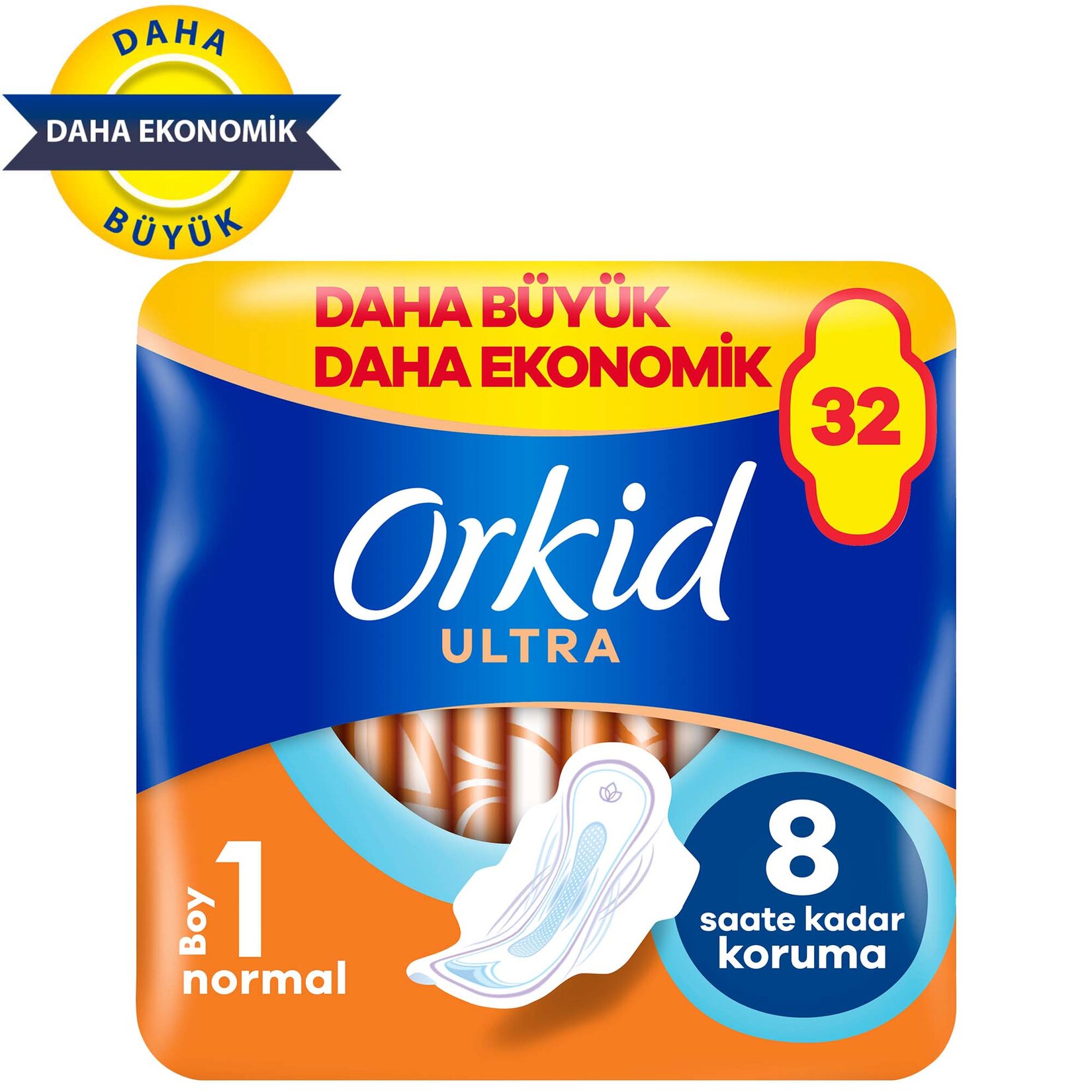 Orkid Ultra Ekstra Normal Ped 32'li - Görsel 2