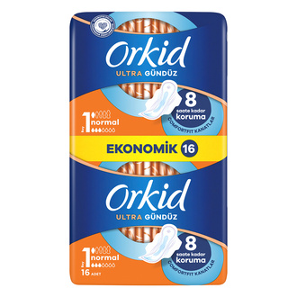 Orkid Ultra Ekstra Ekonomik Paket Normal Ped 16'lı
