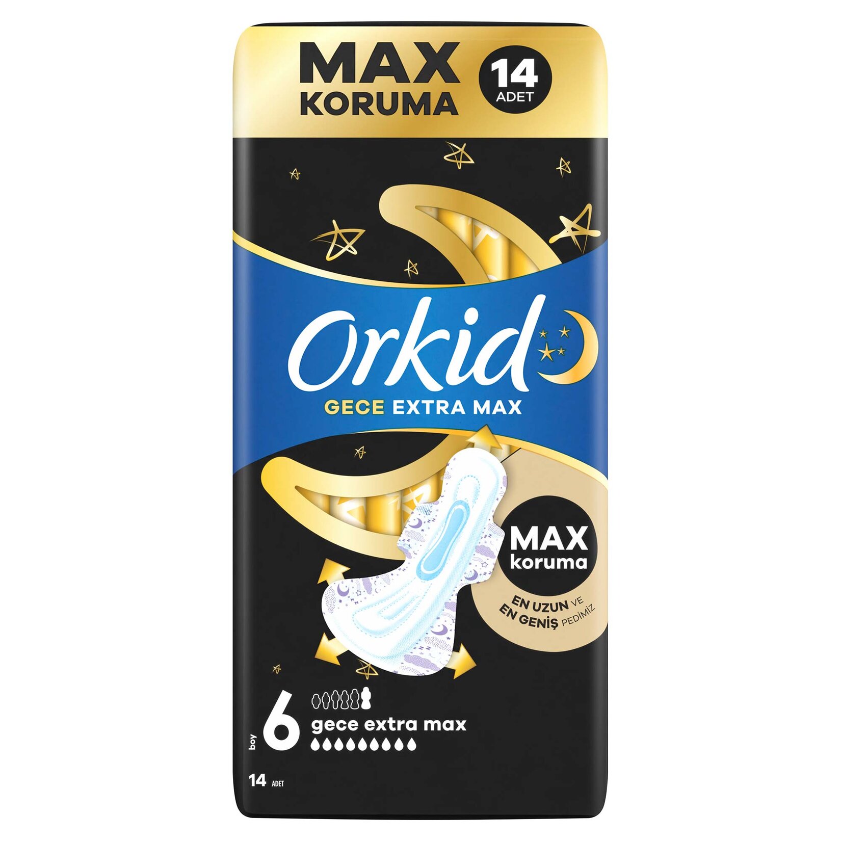 Orkid Ultra Ekstra Gece Ekstra Max 14'lü - Görsel 1
