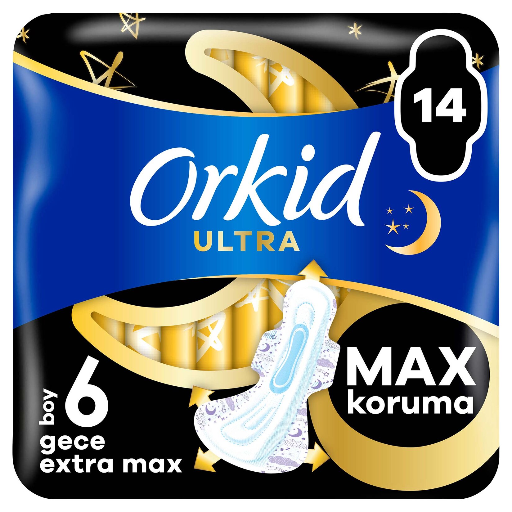 Orkid Ultra Ekstra Gece Ekstra Max 14'lü - Görsel 2