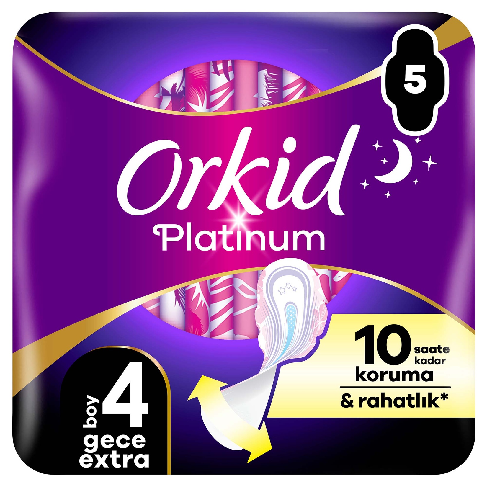 Orkid Platinum Tekli Paket Gece Ekstra 5'li - Görsel 1