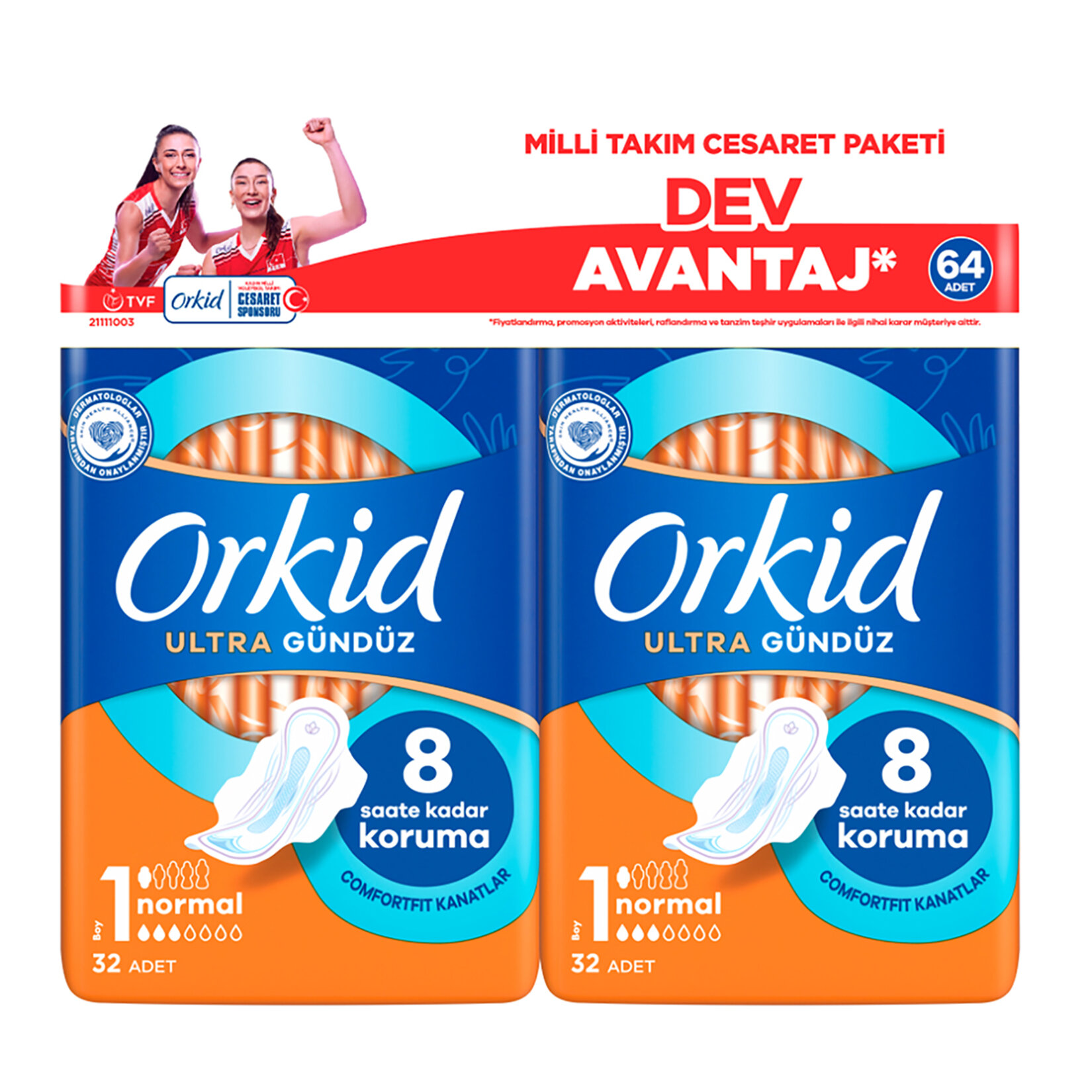 Orkid Ultra Ekstra Cesaret Paketi Normal Yeni 64'lü - Görsel 1