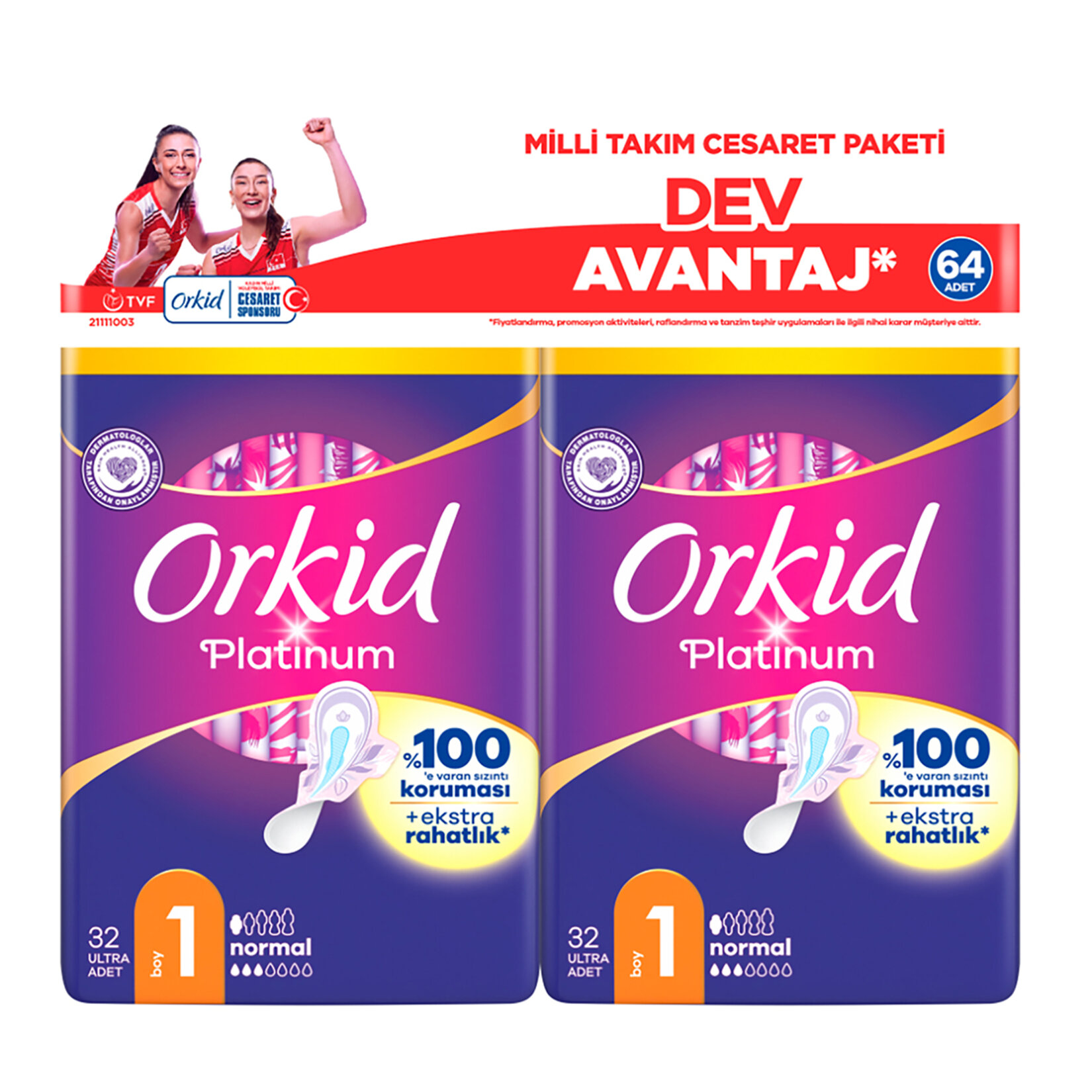 Orkid Platinum Cesaret Paketi Normal Yeni 64'lü - Görsel 1