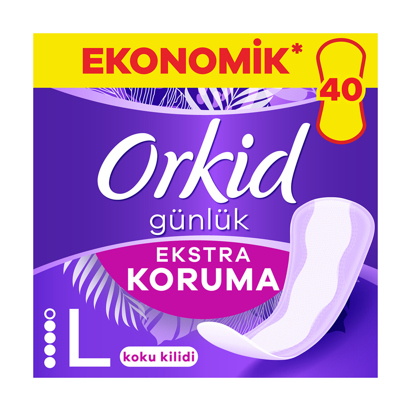 Orkid Günlük Ped Extra Koruma Uzun 40'lı - Görsel 2