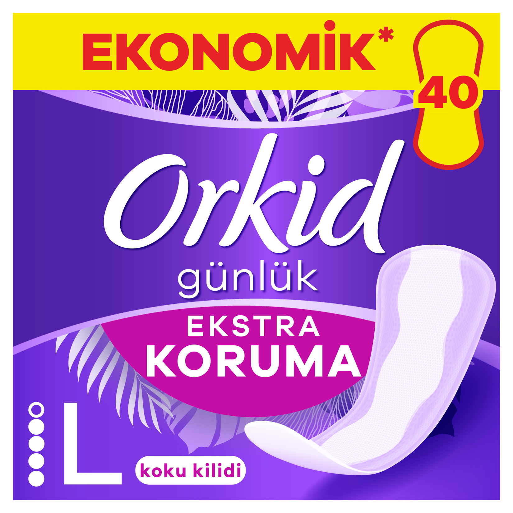Orkid Günlük Ped Extra Koruma Uzun 40'lı - Görsel 2
