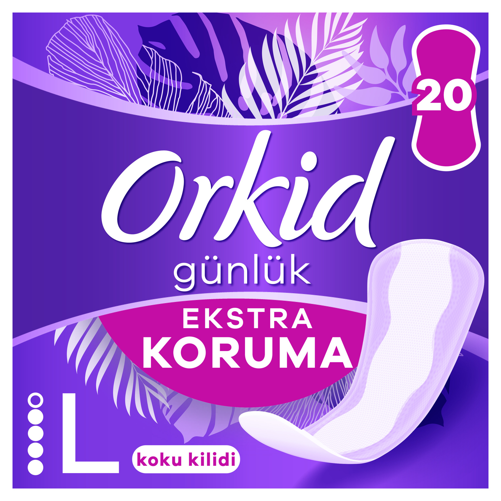 Orkid Günlük Ped Extra Koruma Uzun 20'li - Görsel 2