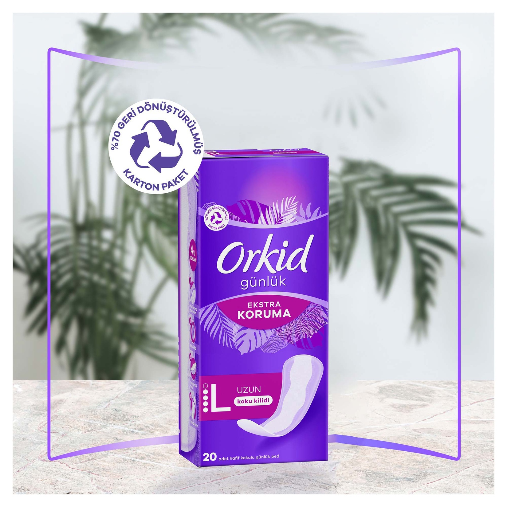 Orkid Günlük Ped Extra Koruma Uzun 20'li - Görsel 7
