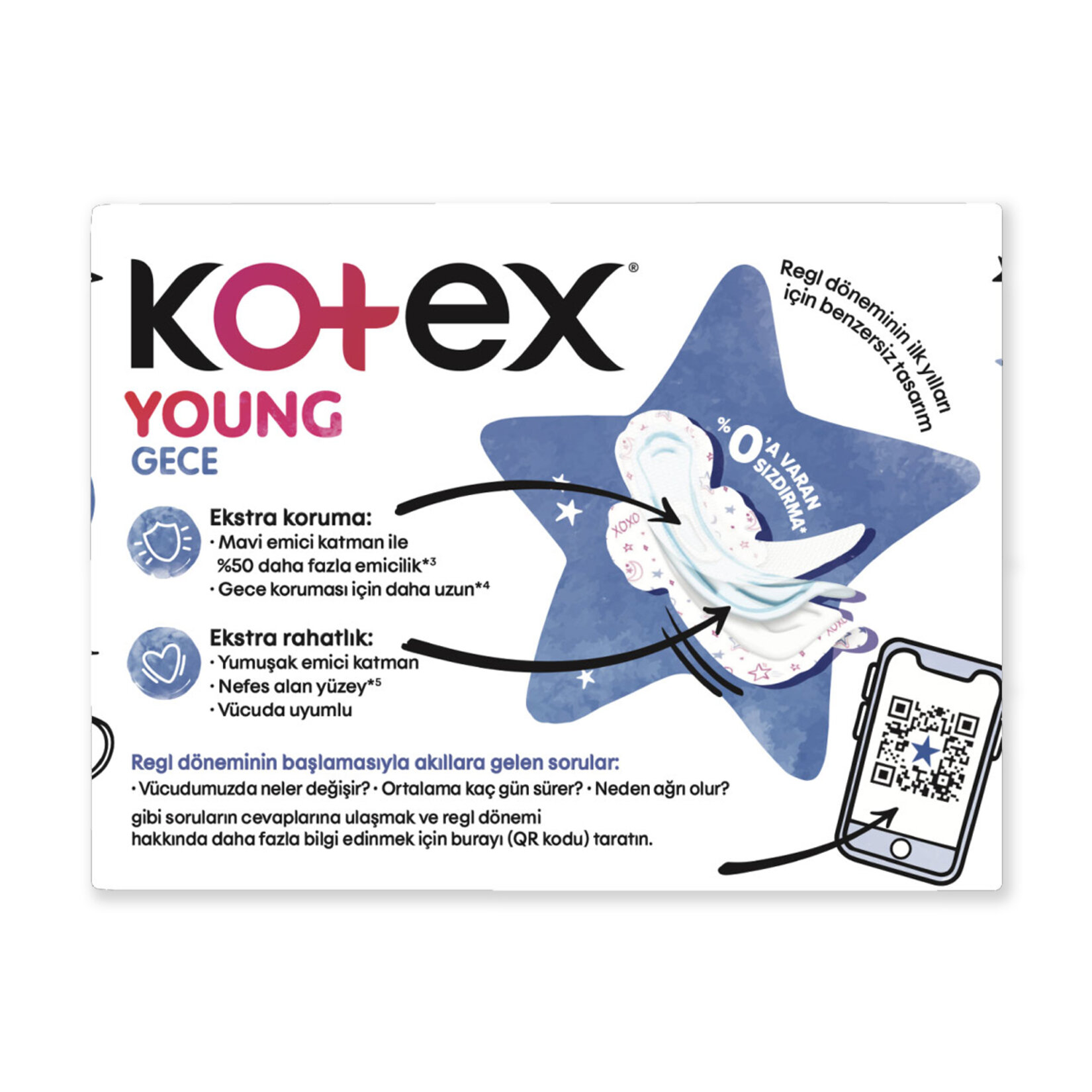 Kotex Young Ultra Gece Pedi 6'lı - Görsel 2