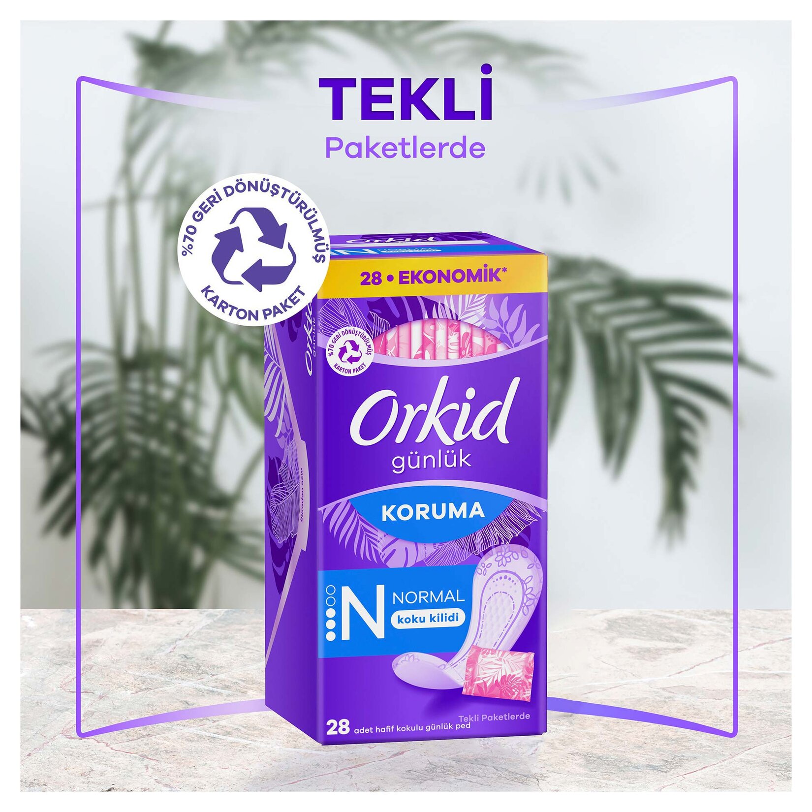 Orkid Pamuksu Yaprak Çanta Paket 28'li - Görsel 2