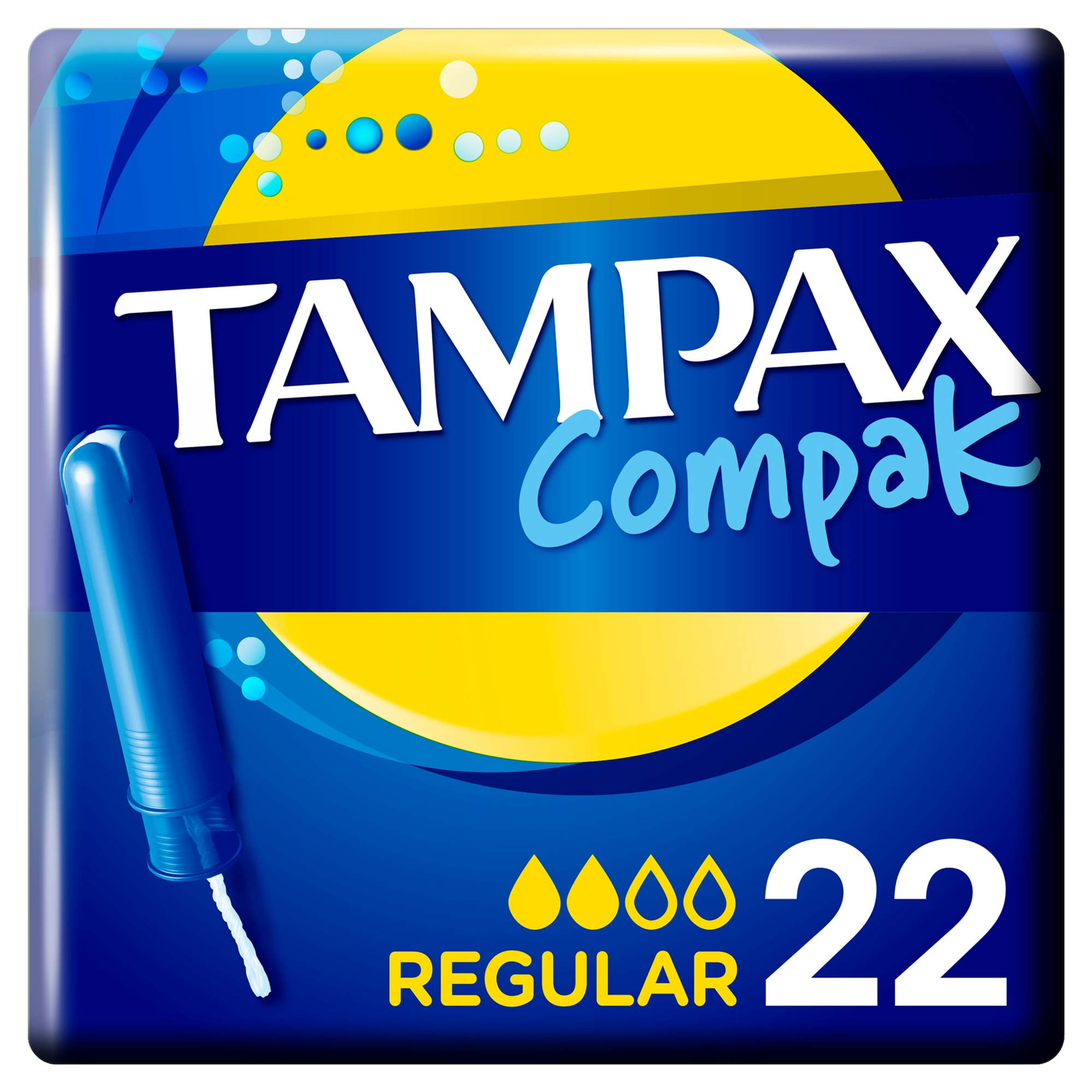Tampax Compak Regular Aplikatörlü Tampon 22'li - Görsel 1