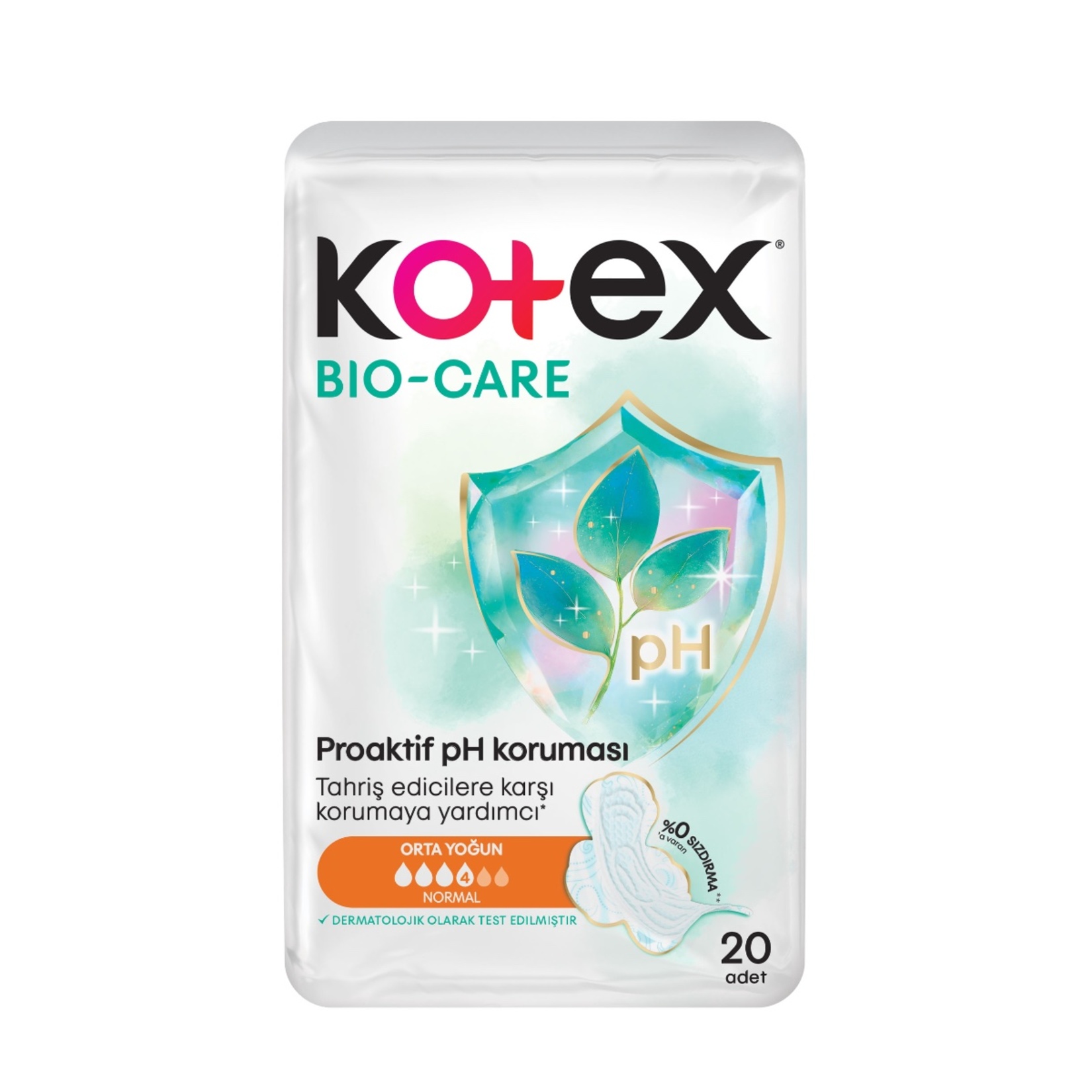 Kotex Bio-Care Quadro Normal 20'li - Görsel 1