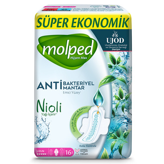 Molped Hijyen Max Süper Ekonomik Uzun Hijyenik Ped 16'lı