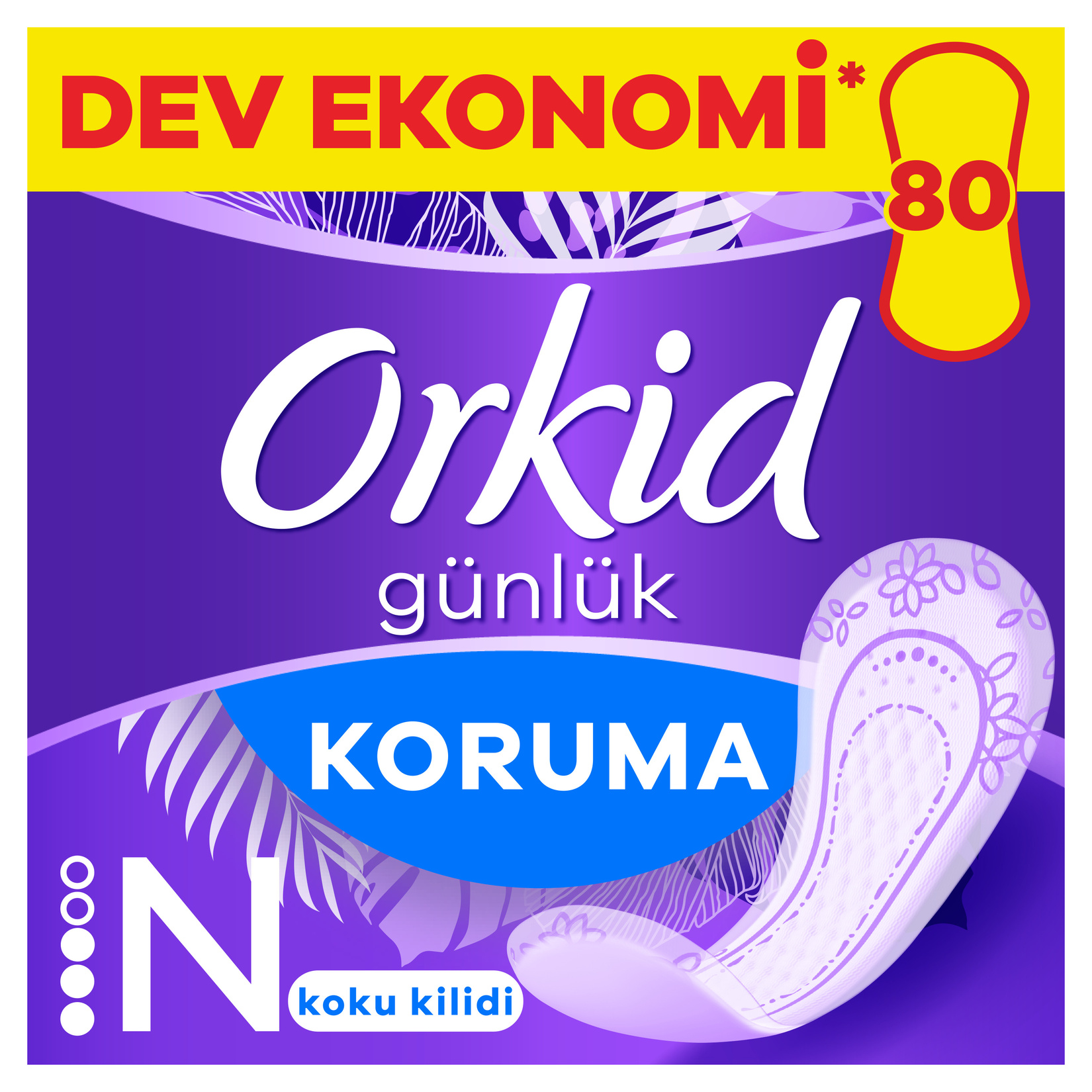 Orkid Günlük Koruma Süper Ekonomik Normal 80'li - Görsel 2