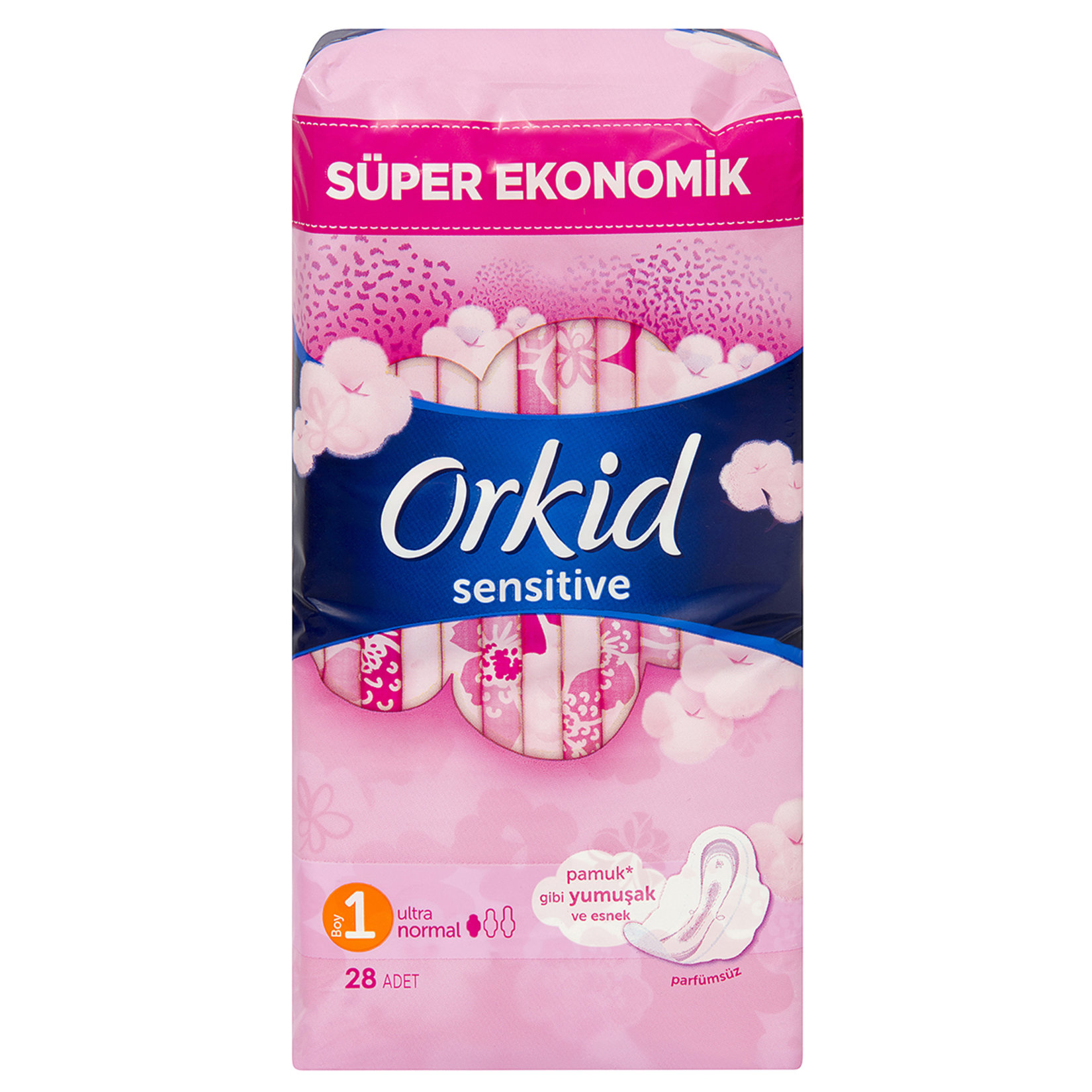 Orkid Sensitive Süper Ekonomik Normal 28'li