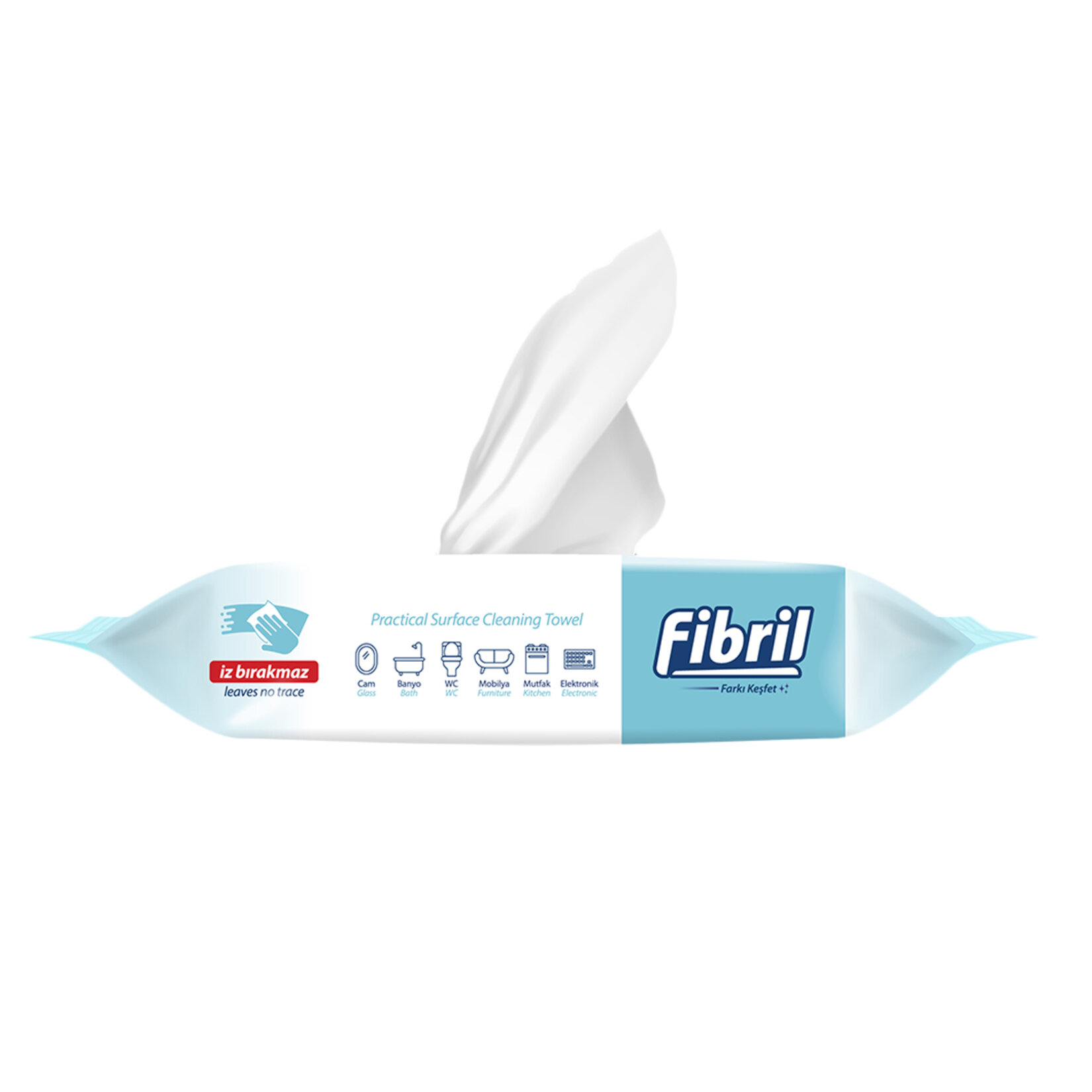 Fibril Yüzey Temizleme Havlusu Sirke & Sabun 50'li - Görsel 2