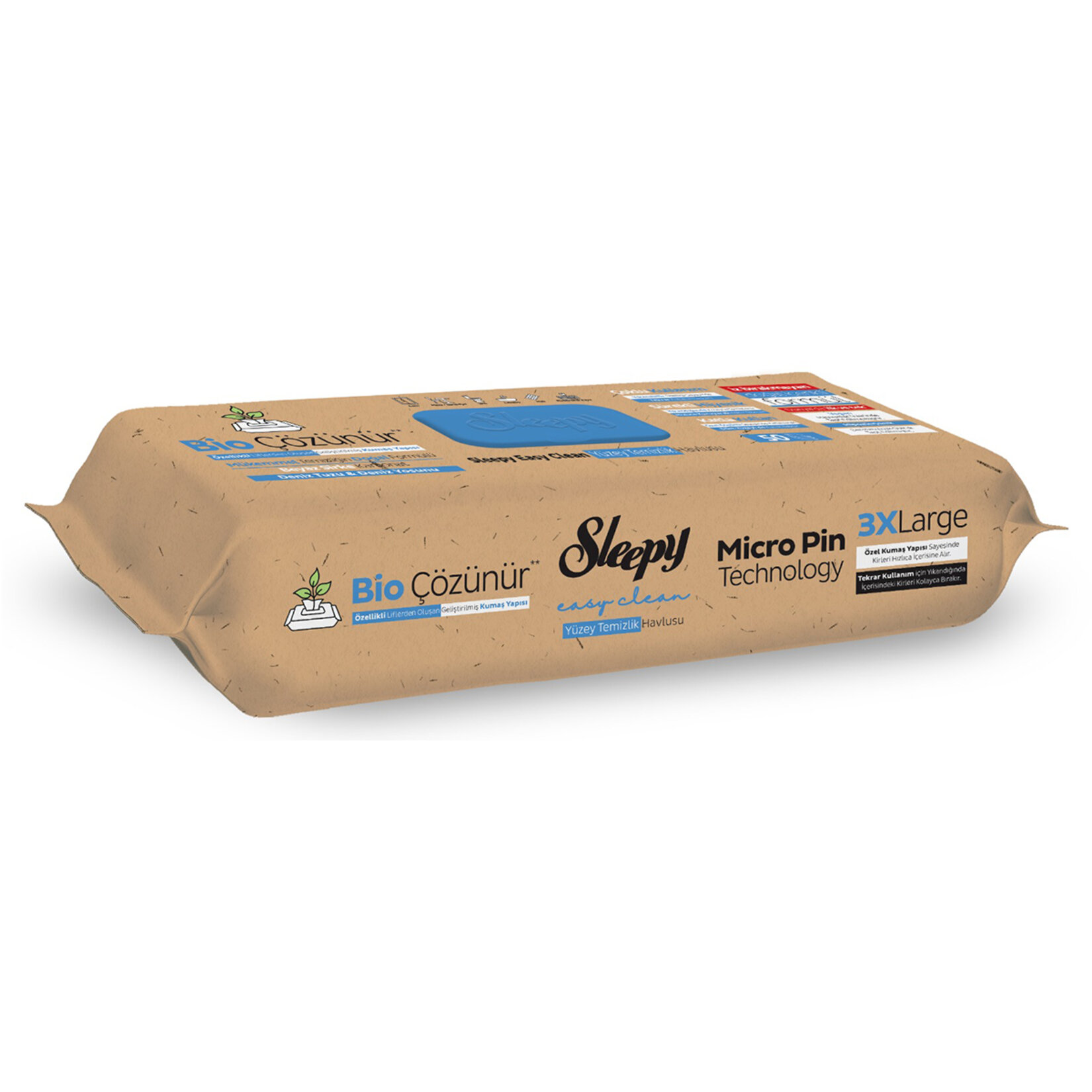 Sleepy Bio Yüzey Havlusu Deniz Tuzu Yosun 50'li