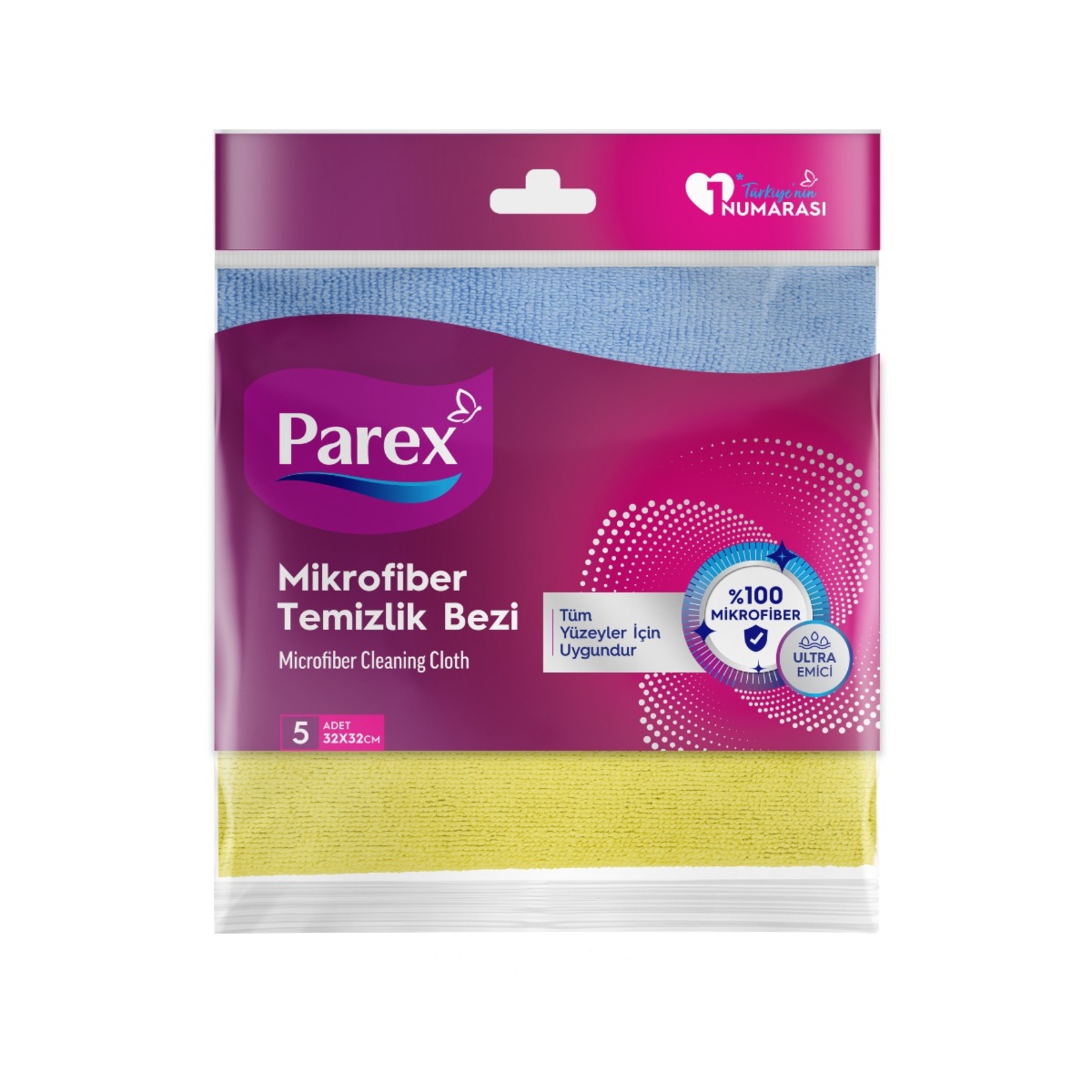 Parex Mikrofiber Temizlik Bezi 5'li