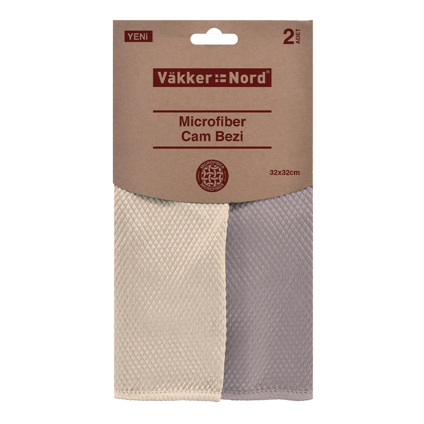 Vakker Nord Microfiber Cam Bezi 2'li