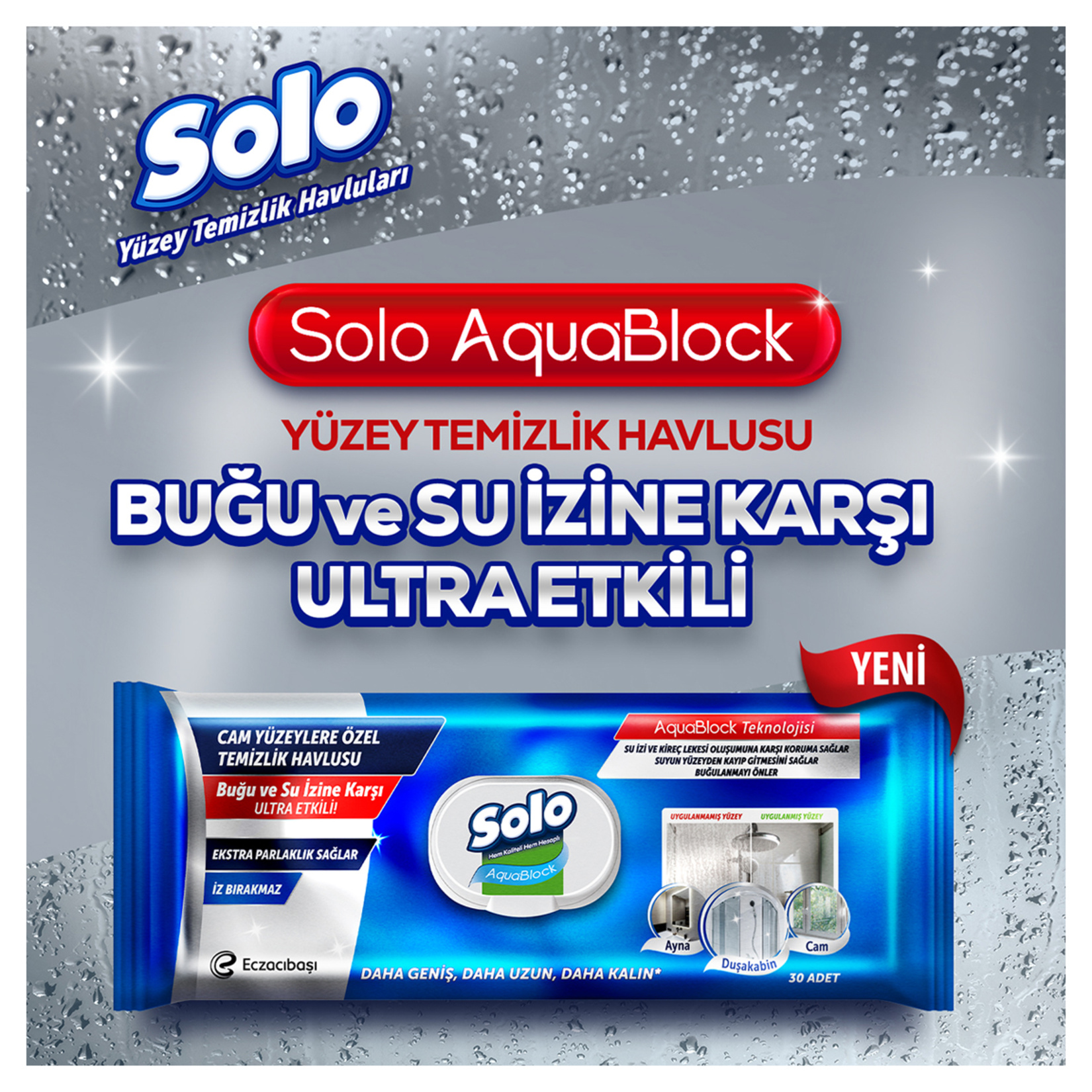 Solo Aquablock Yüzey Temizlik Havlusu 30'lu - Görsel 2