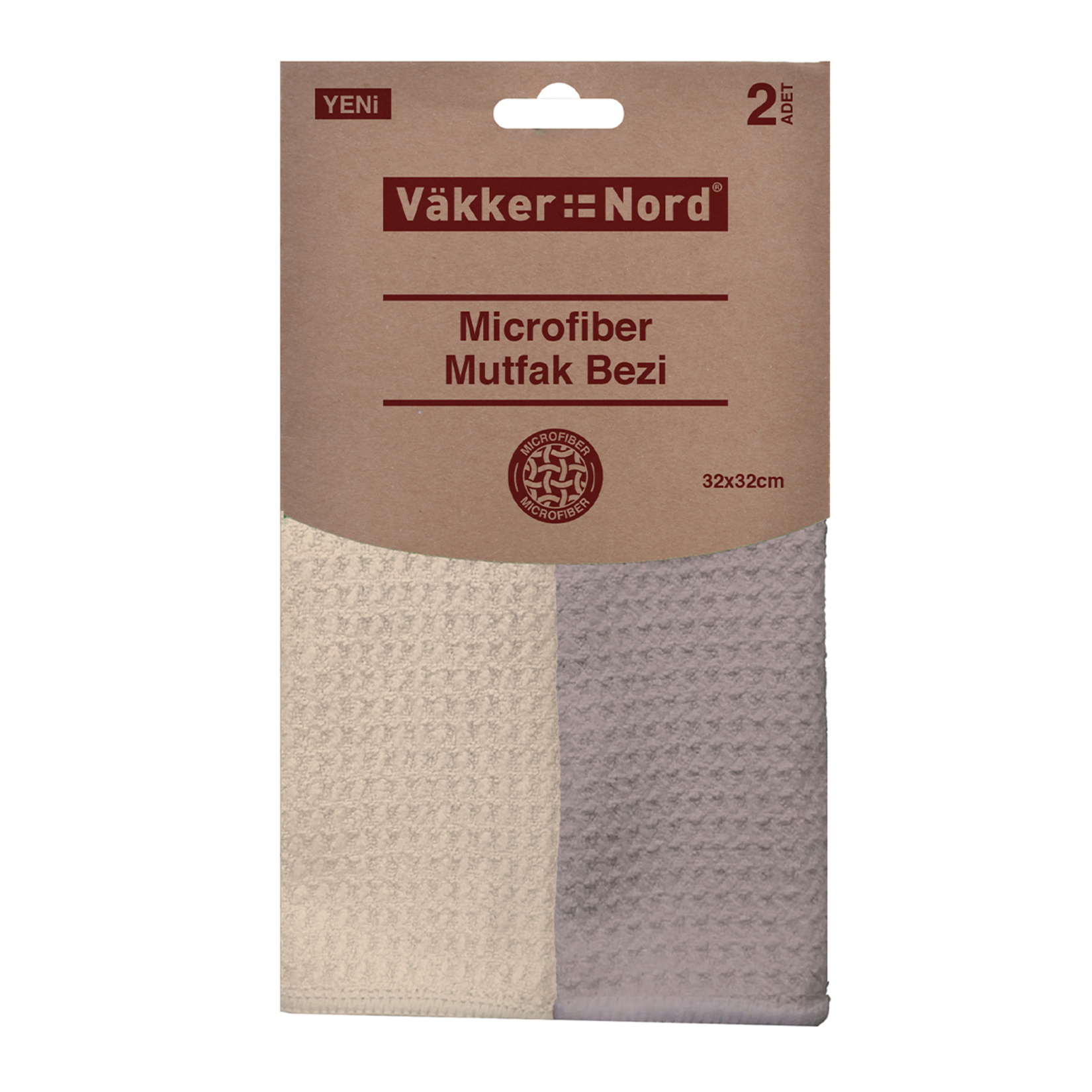 Vakker Nord Microfiber Mutfak Bezi 2'li