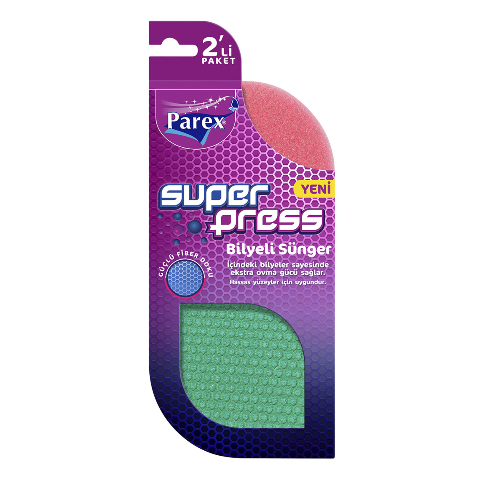Parex Super Press Bilyeli Sünger 2'li