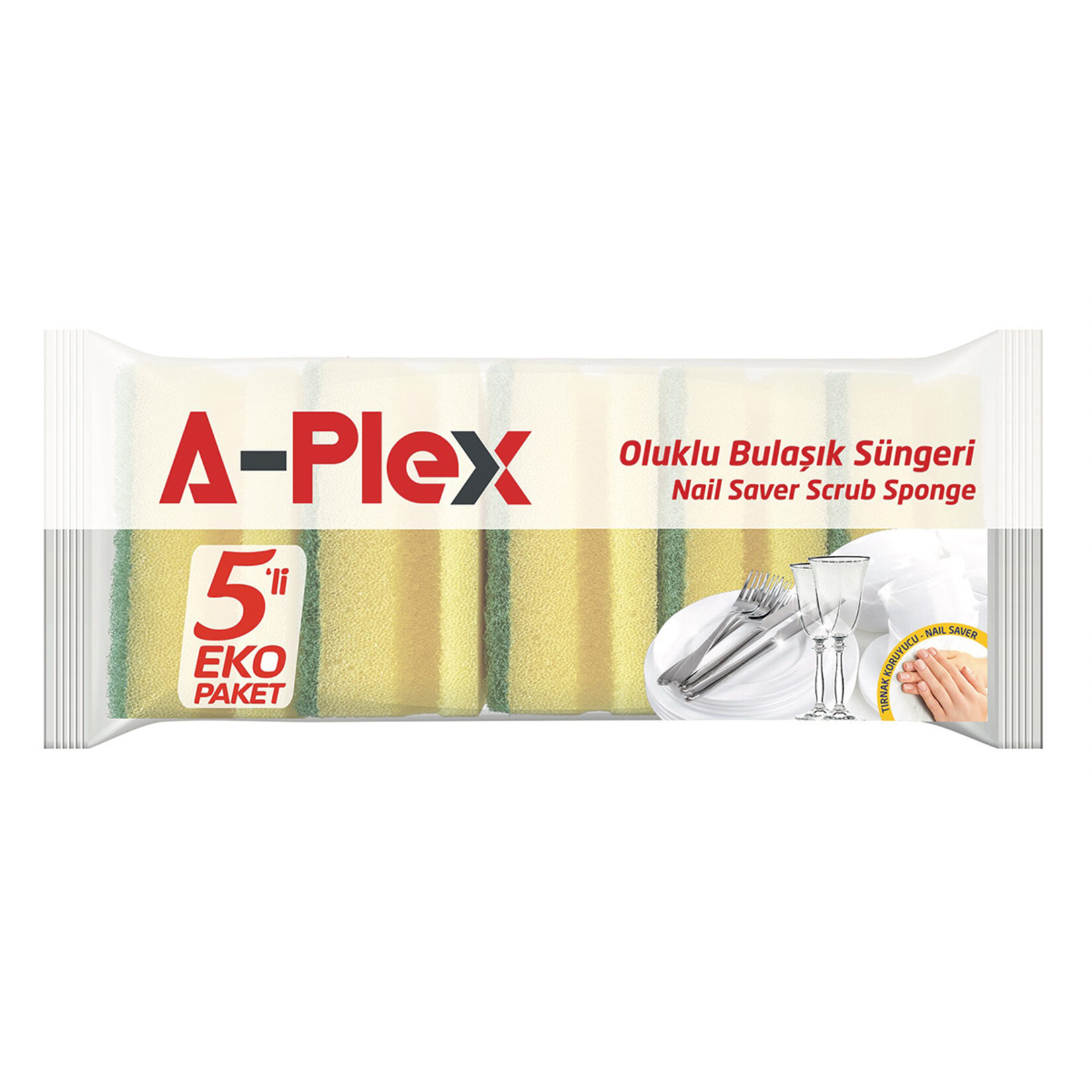 A-plex Oluklu Sünger 5'li - Görsel 1