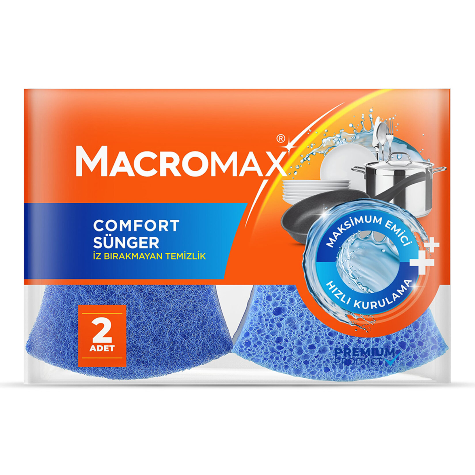 Macromax Comfort Sünger 2'li - Görsel 1
