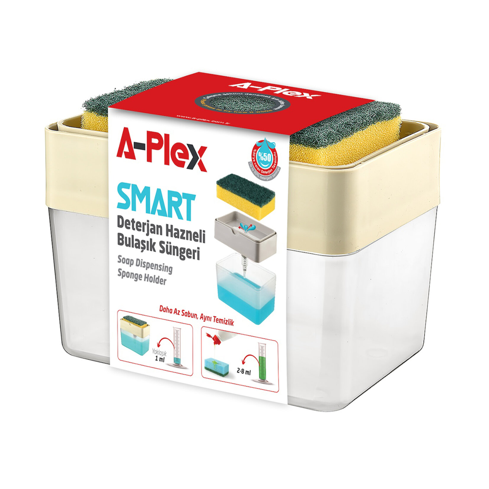 A-Plex Deterjan Hazneli Sünger