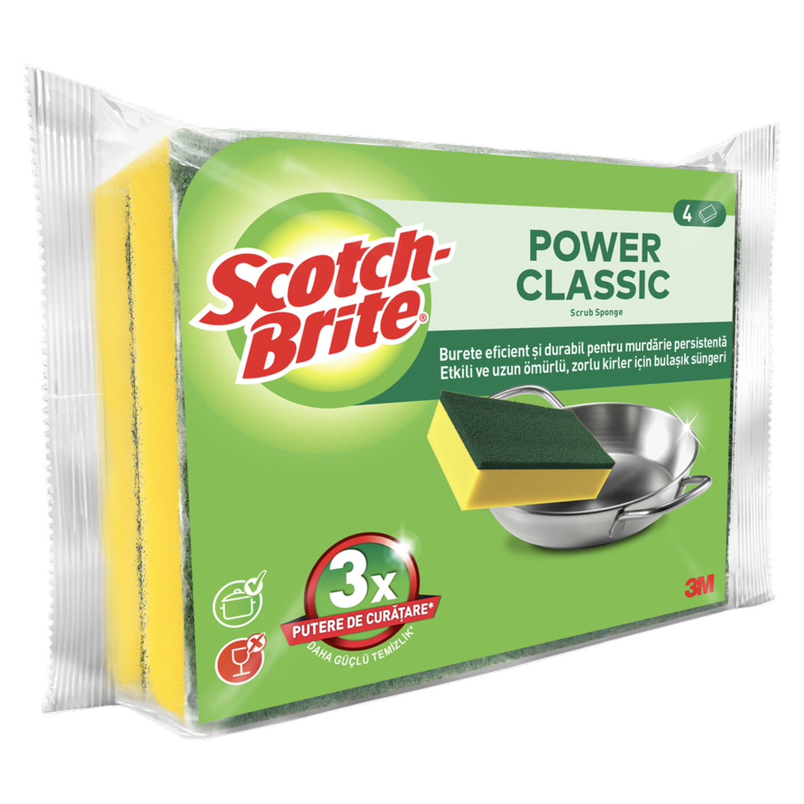 Scotch Brite Klasik Sünger 4'lü - Görsel 2