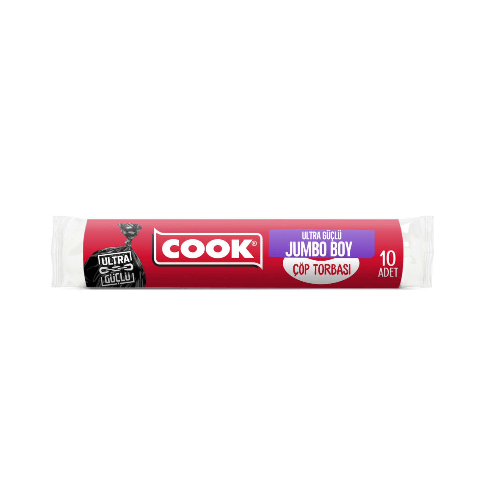 Cook Ultra Dayanıklı Jumbo Boy Çöp Torbası 10 Adet