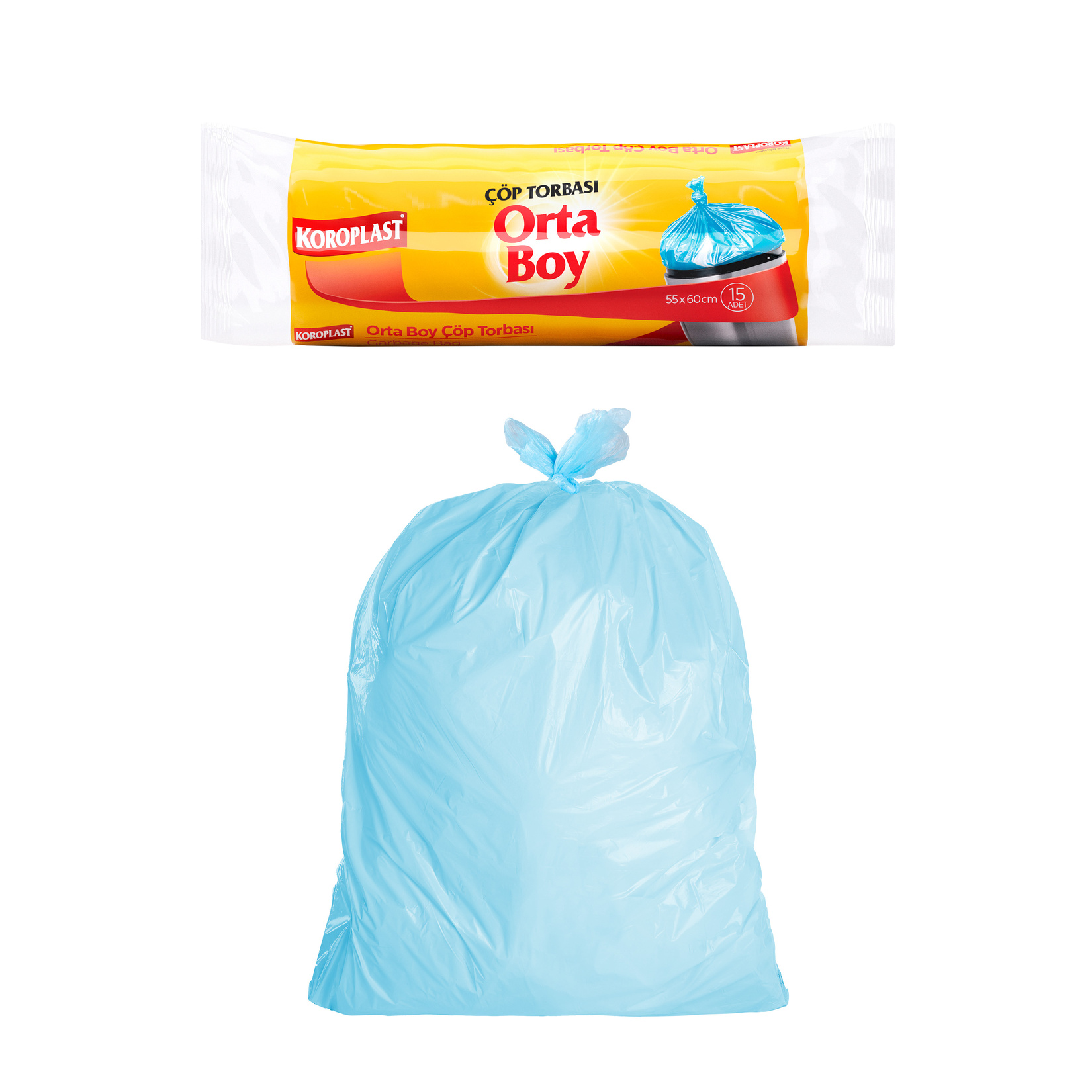 Koroplast Orta Boy Çöp Torbası 15'li - Görsel 3