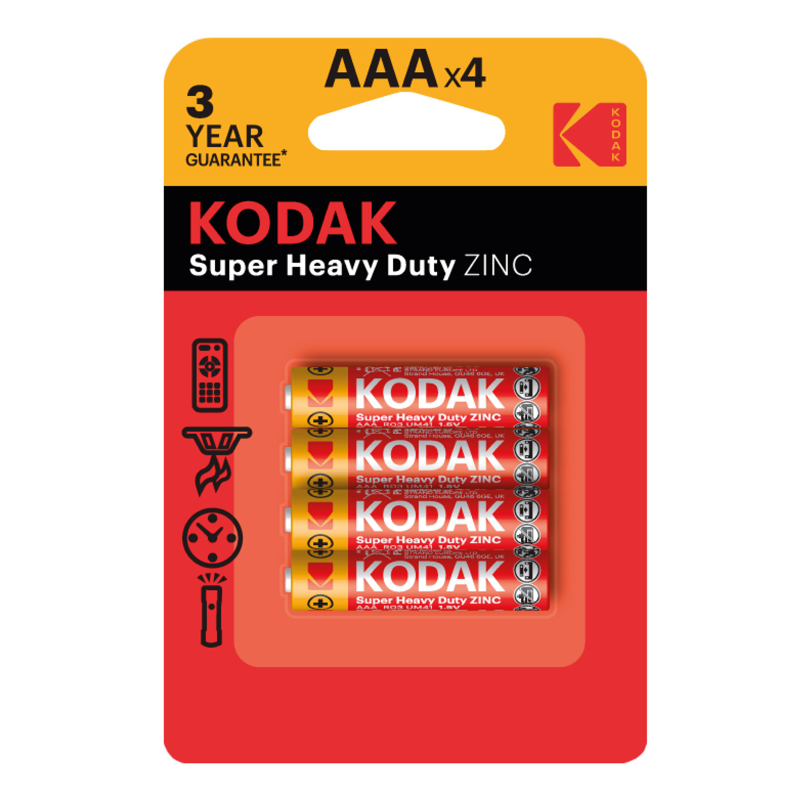 Kodak Çinko Karbon İnce Pil Blister AAA 4'lü - Görsel 1