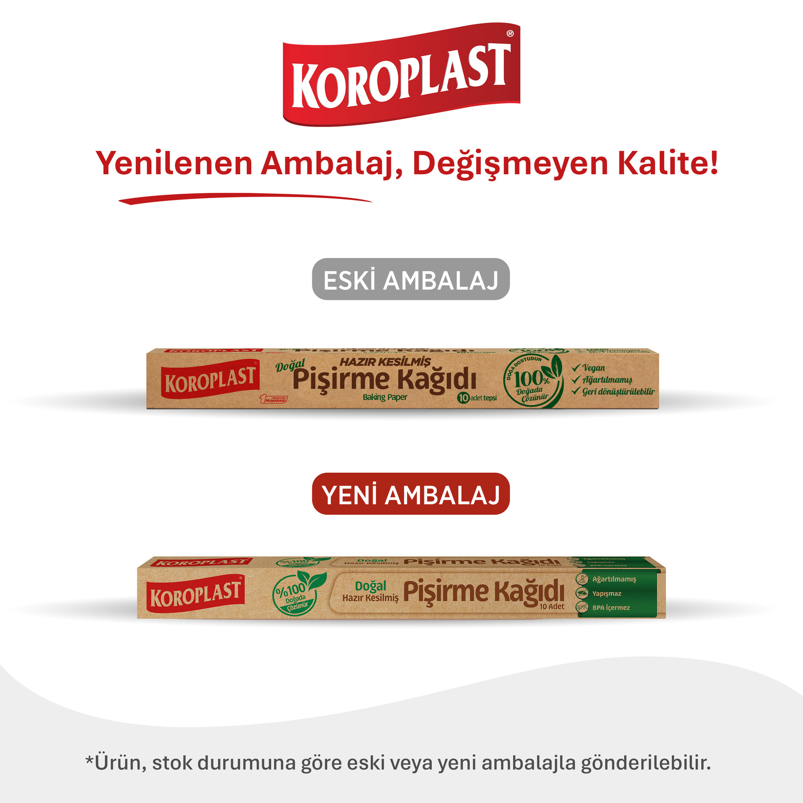 Koroplast Doğal Pişirme Kağıdı Hazır Kesim 10'lu - Görsel 2