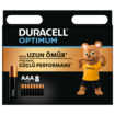 Duracell Optimum AAA Alkalin İnce Kalem Pil 1,5 V (LR03 / MN2400) 8’li Paket - Görsel 1
