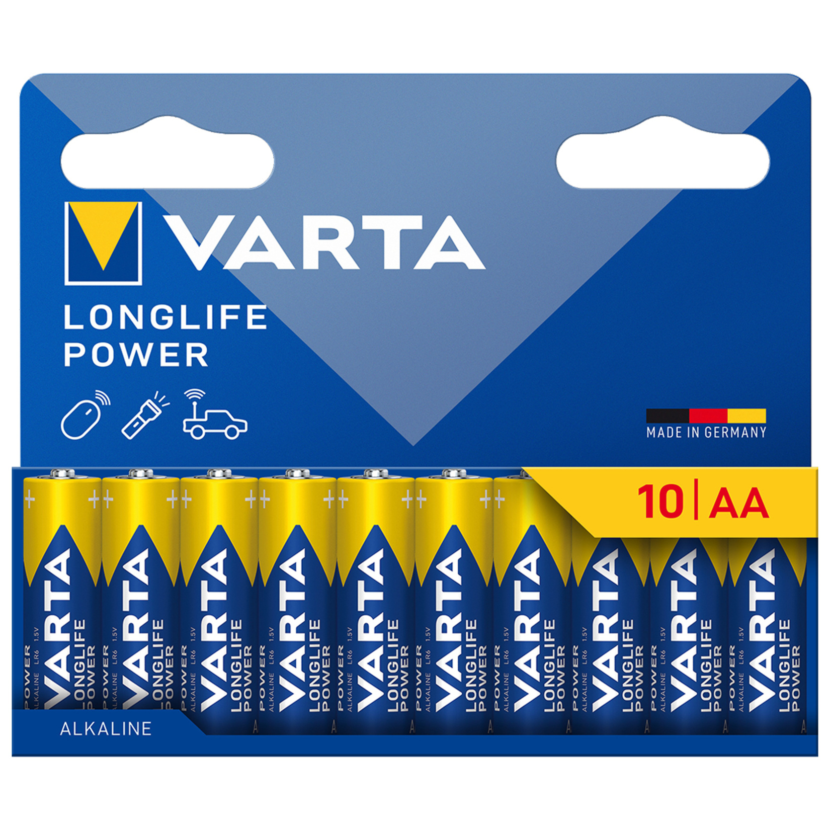Varta Longlife Power AA Kalem Pil 10'lu Paket (Alkalin) - Görsel 1