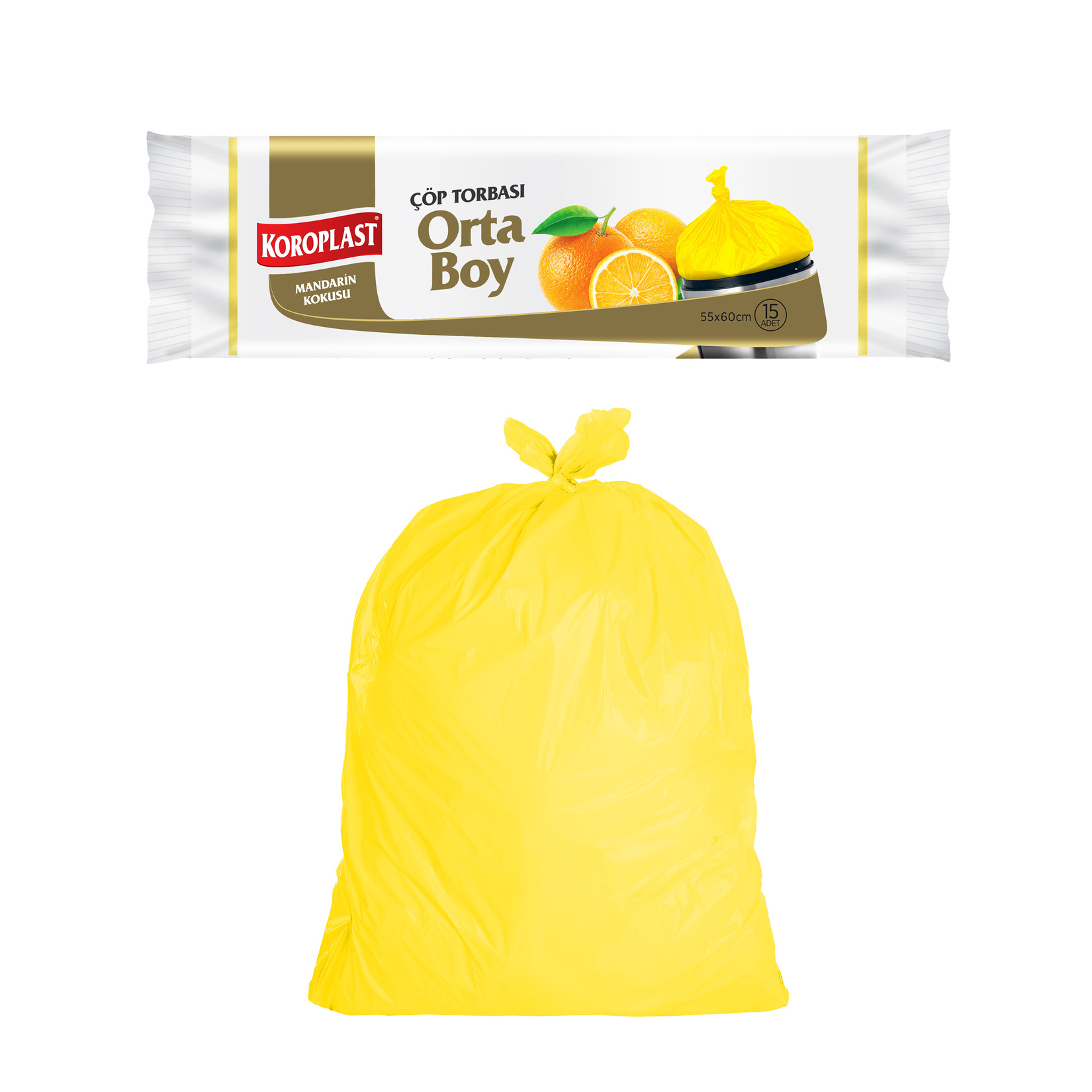Koroplast Mandarin Çöp Torbası Orta Boy 15'li - Görsel 3