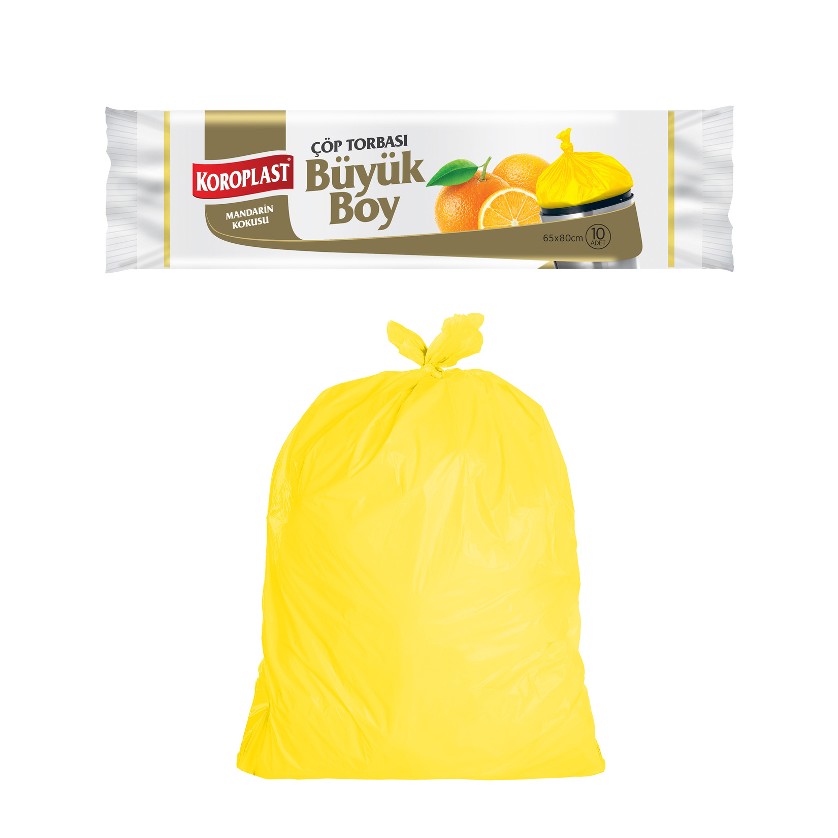 Koroplast Mandarin Çöp Torbası Büyük Boy 10'lu - Görsel 3